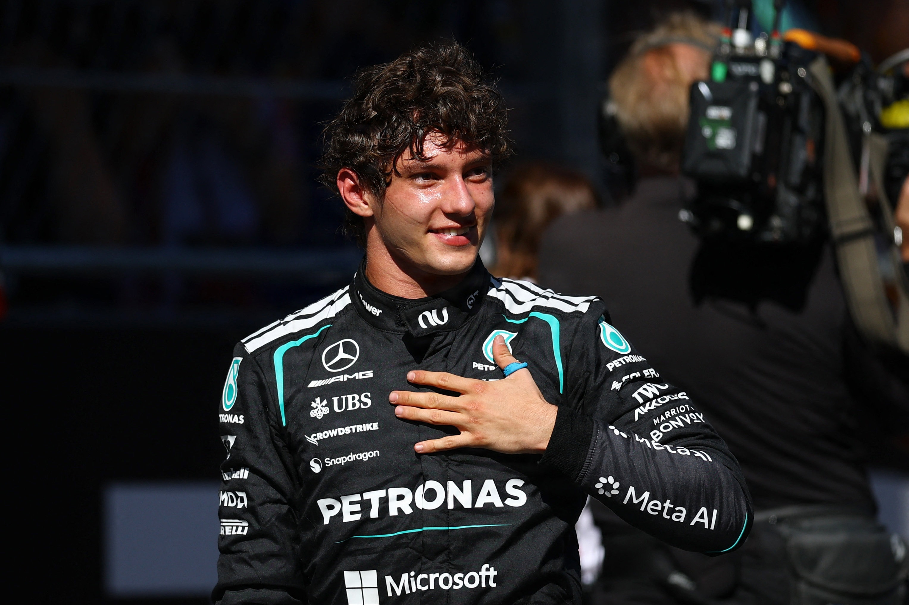 Kimi Antonelli vandt igen med sin Mercedes-bil. Denne gang var det i den spanske hovedstad, Madrid.
