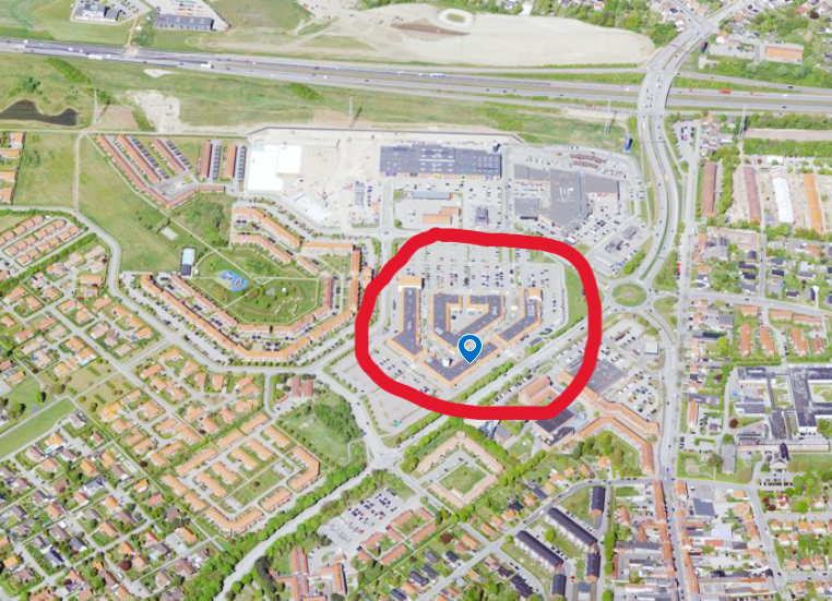Dramaet fandt sted her i Ringsted Outlet.