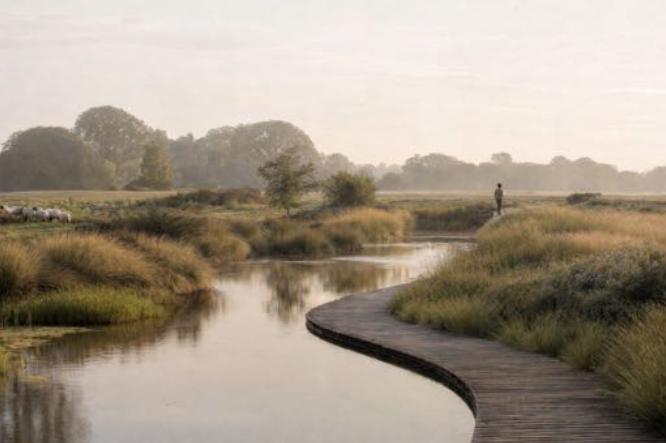 Naturens Midtpunkt er skitseret både i ord og billeder i et nyt projektforslag, som er sendt til Odsherred Kommune