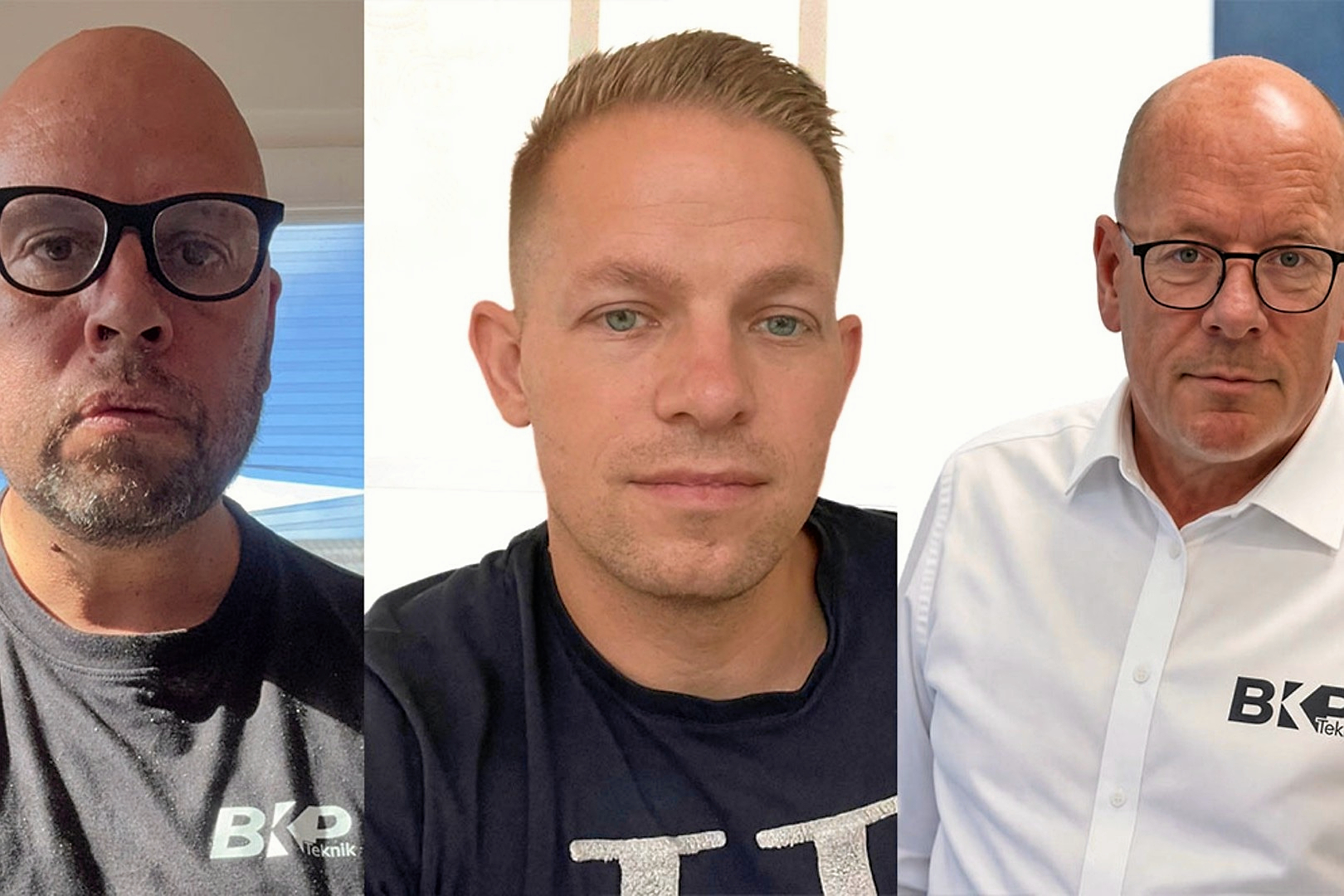 Trioen bag BKP Teknik A/S. Fra venstre ses Peter Drechsler, Brian Roest Hansen og Karsten Jørgensen.