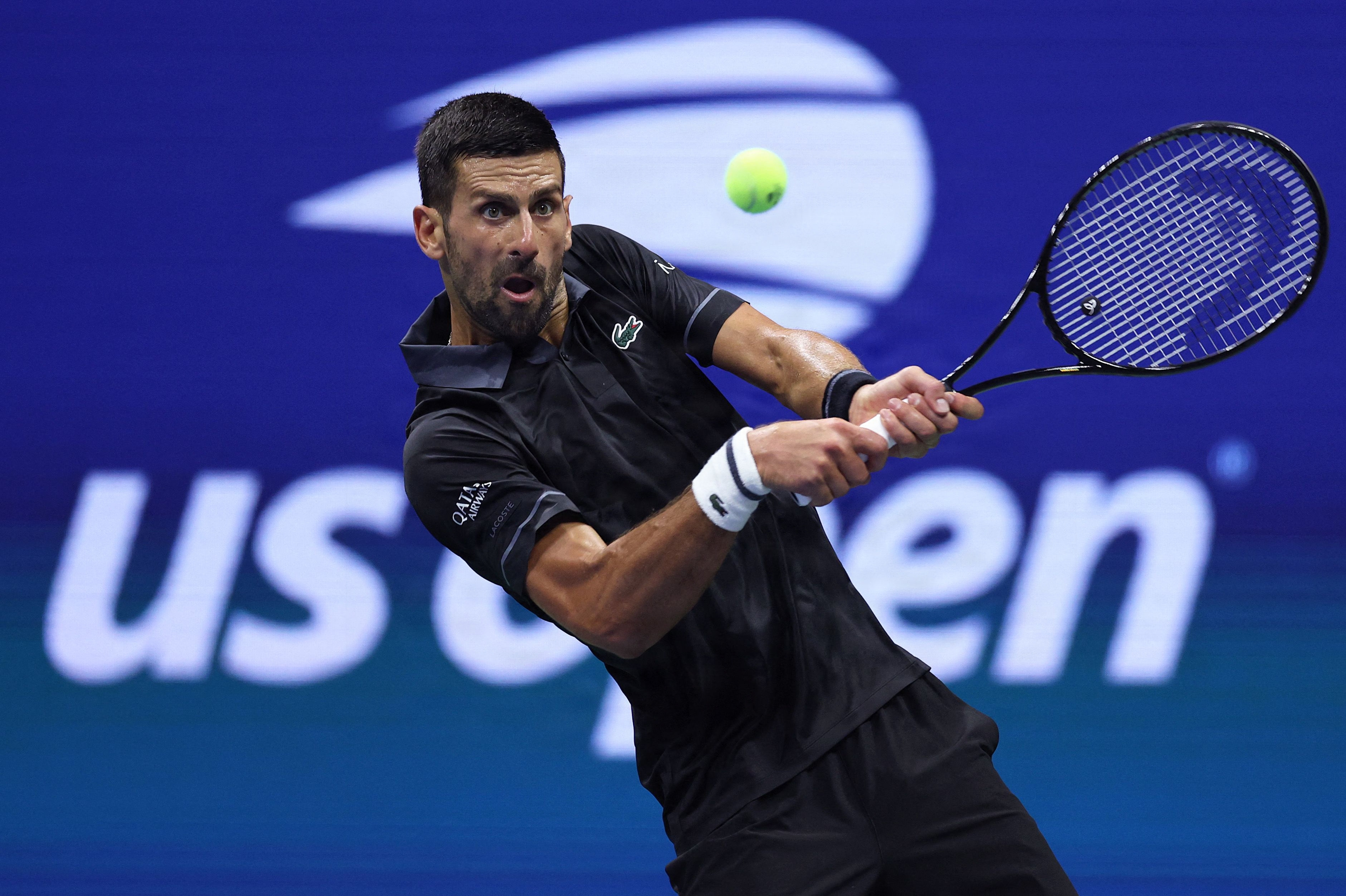 Novak Djokovic røg ud af US Open i første runde. (Arkivfoto).