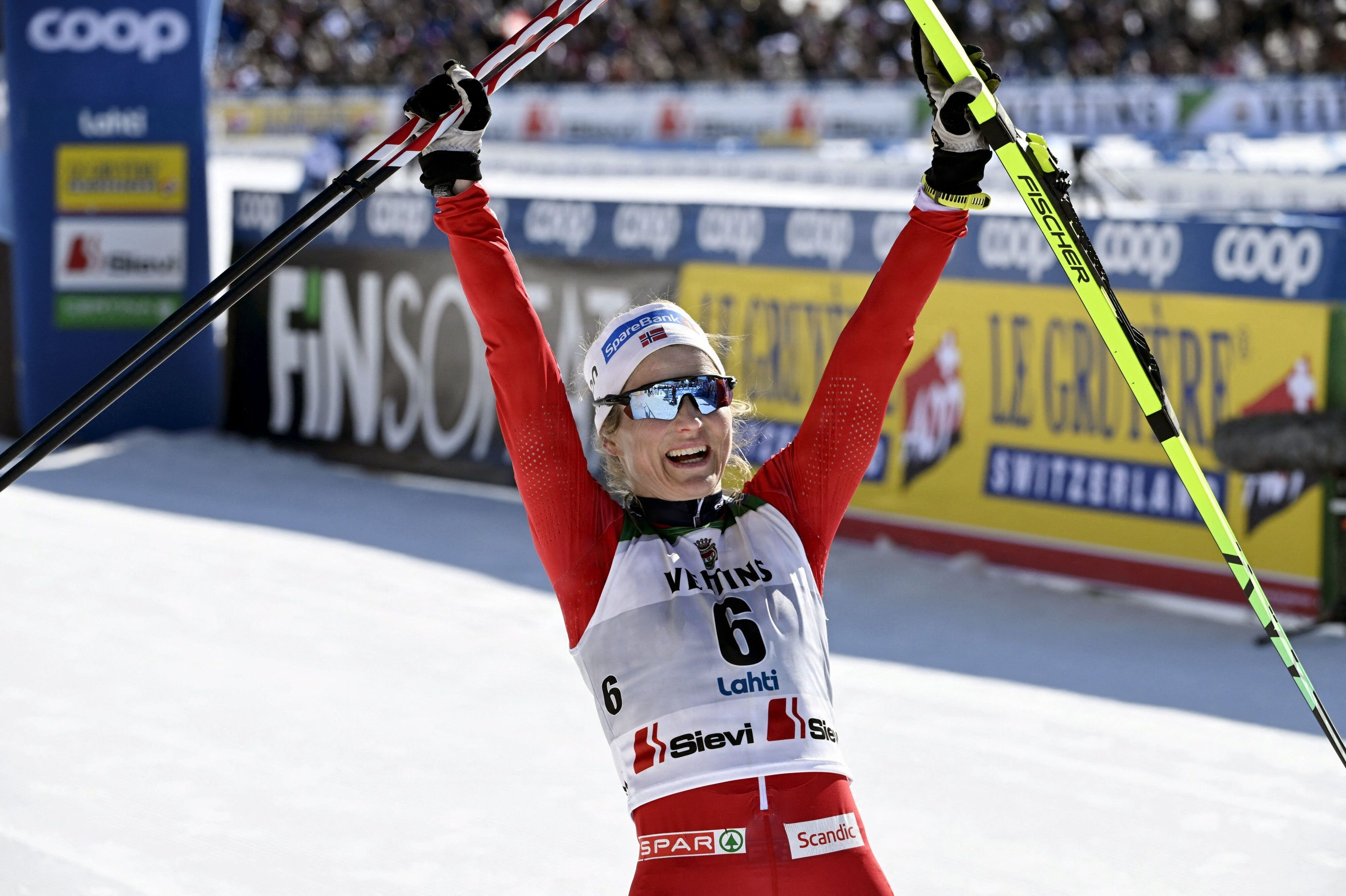 Therese Johaug stoppede sidste år sin langrendskarriere, men er ikke færdig med at konkurrere. Søndag stiller hun op ved VM i halvmaraton i København. (Arkivfoto).