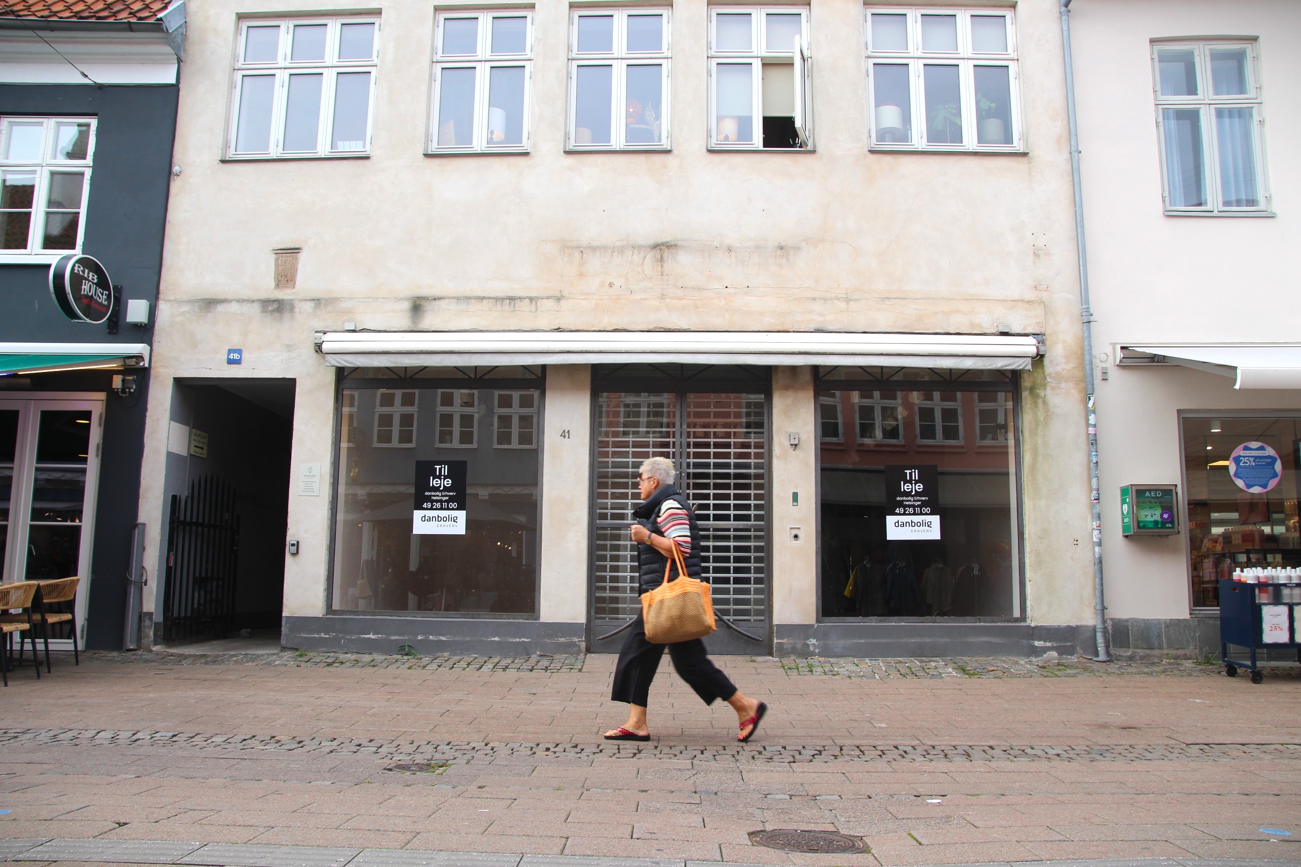 Helsingør har flere ledige lokaler til butik og café end andre byer i Nordsjælland.