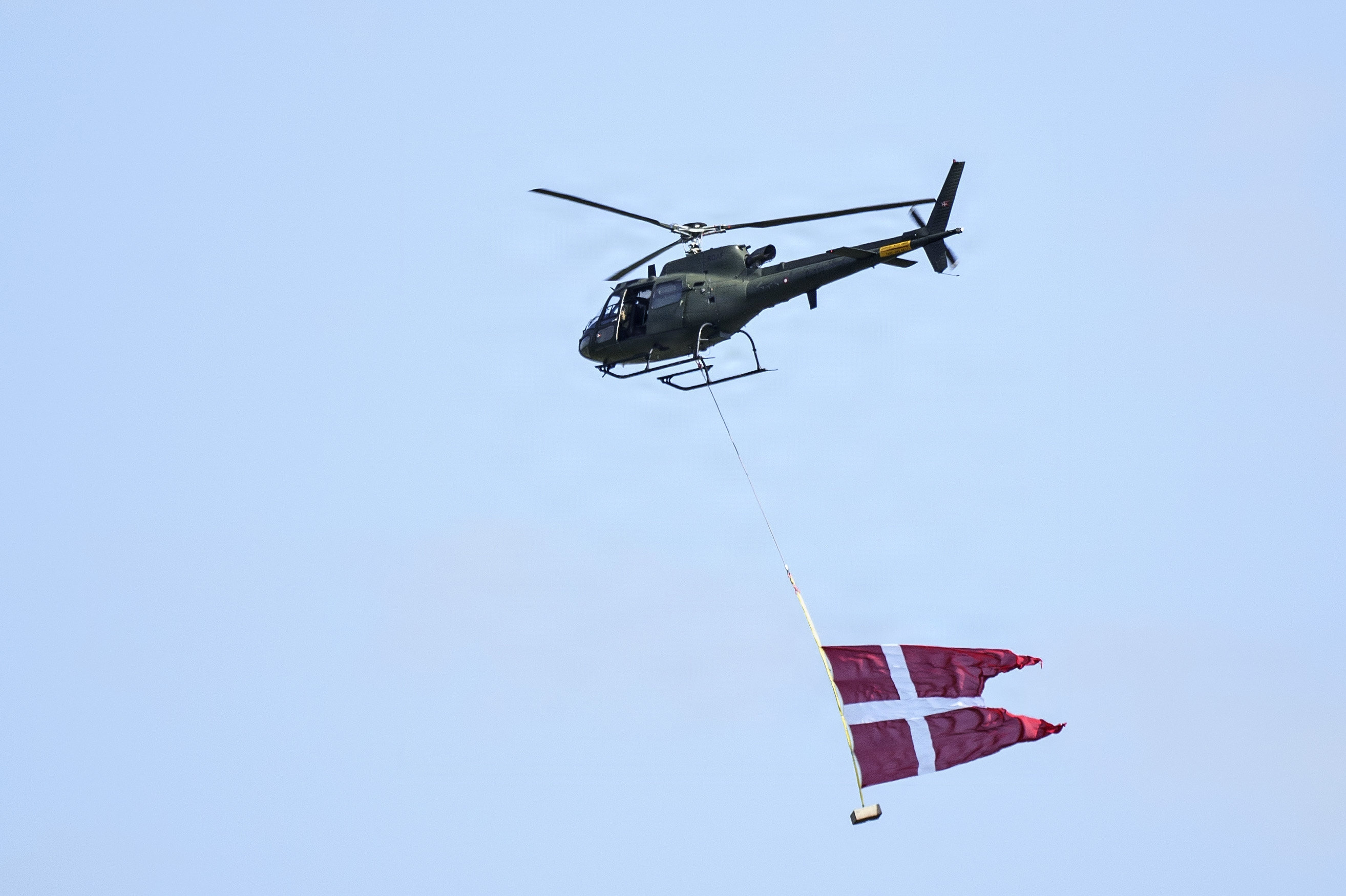 Det var en Fennec-helikopter, som blev beskudt af en russisk fregat mandag i internationalt farvand. (Arkivfoto).