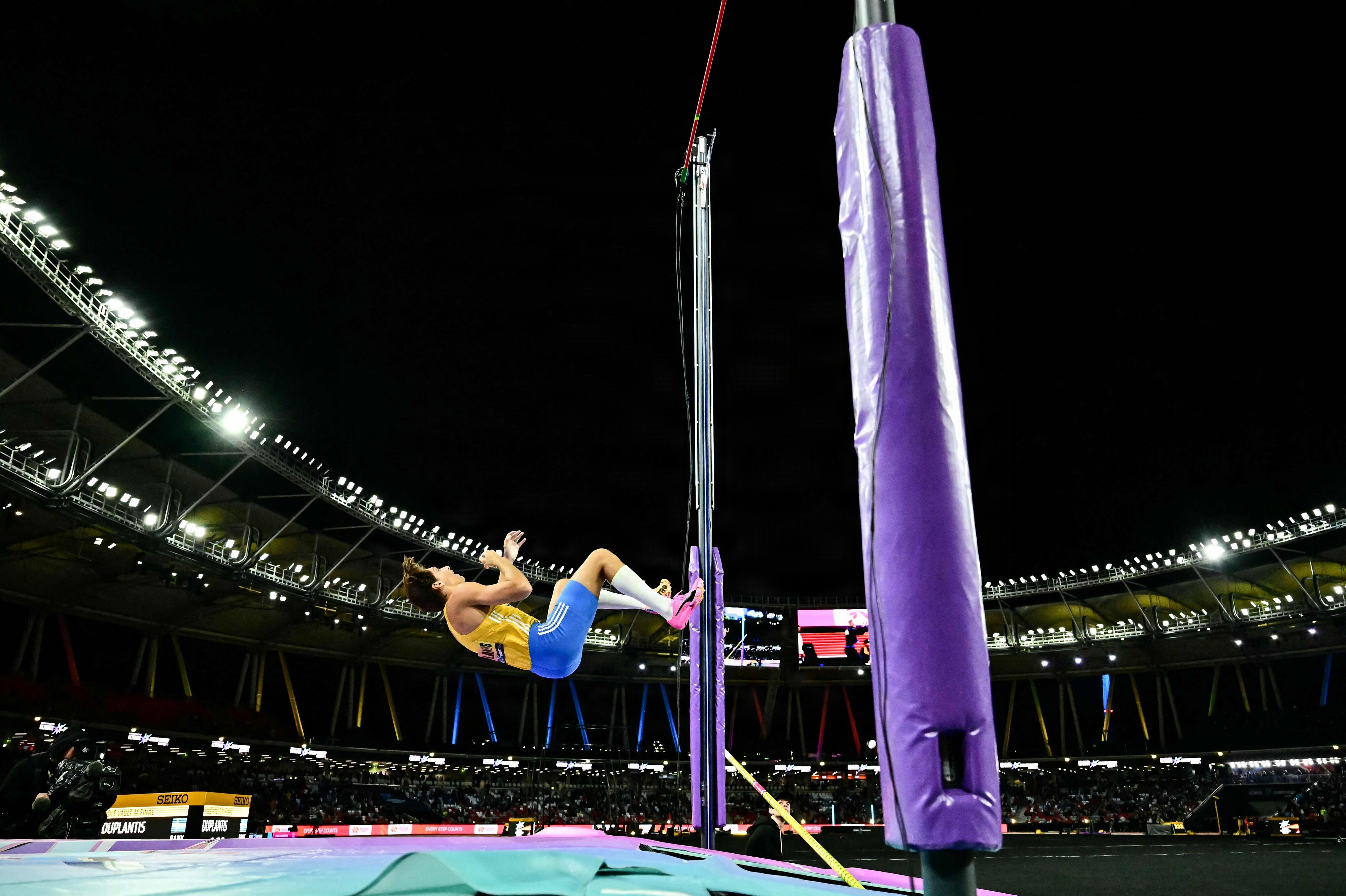Hvis Armand Duplantis stadig er aktiv i 2029, skal han til VM i atletik i Kenya. (Arkivfoto).