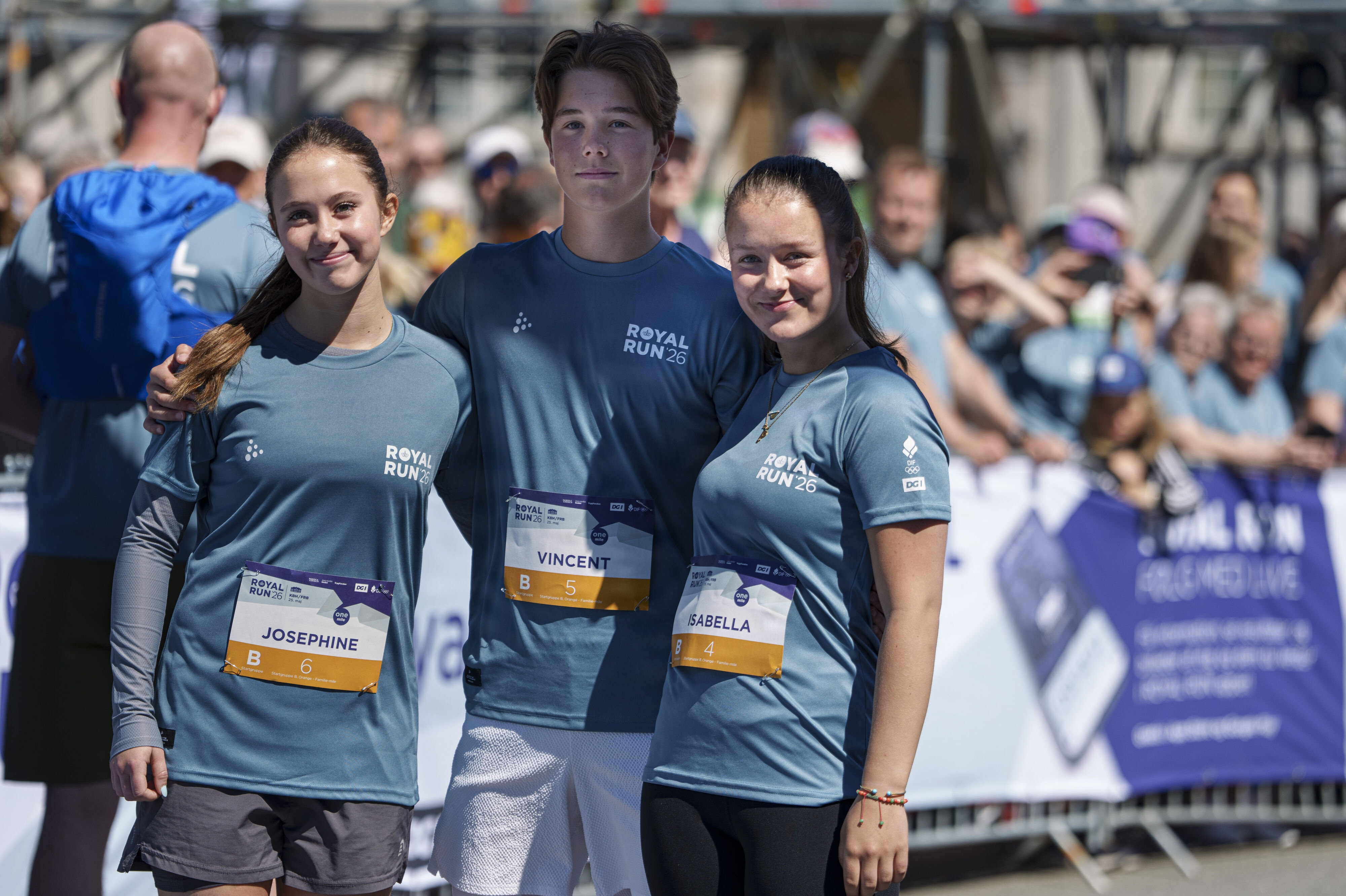 Prinsesse Isabella, Prins Vincent og Prinsesse Josephine var blandt deltagerne ved Royal Run i år i København. (Arkivfoto).