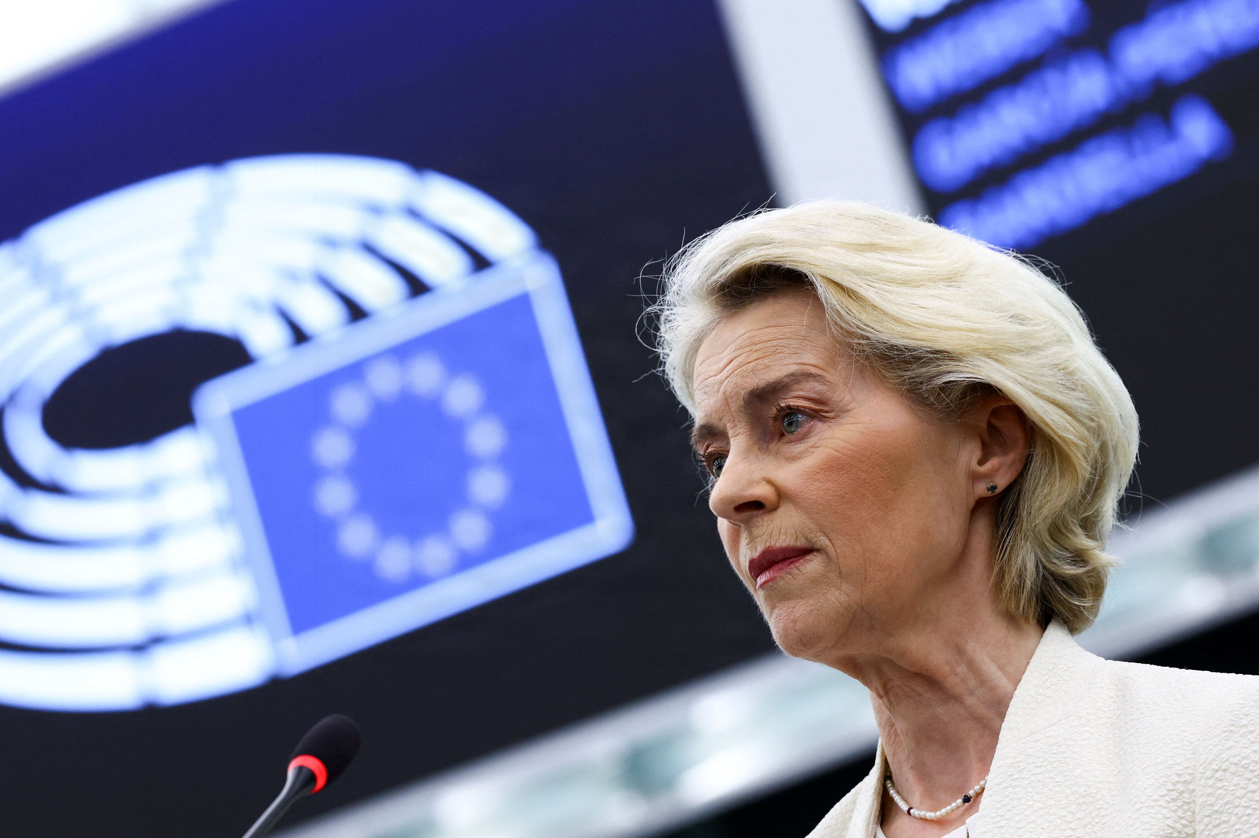EU-Kommissionens formand, Ursula von der Leyen, holdt onsdag sin årlige State of the Union-tale i EU-Parlamentet i Strasbourg. Den havde blandt andet fokus på et forbud mod sociale medier for børn under 13 år.
