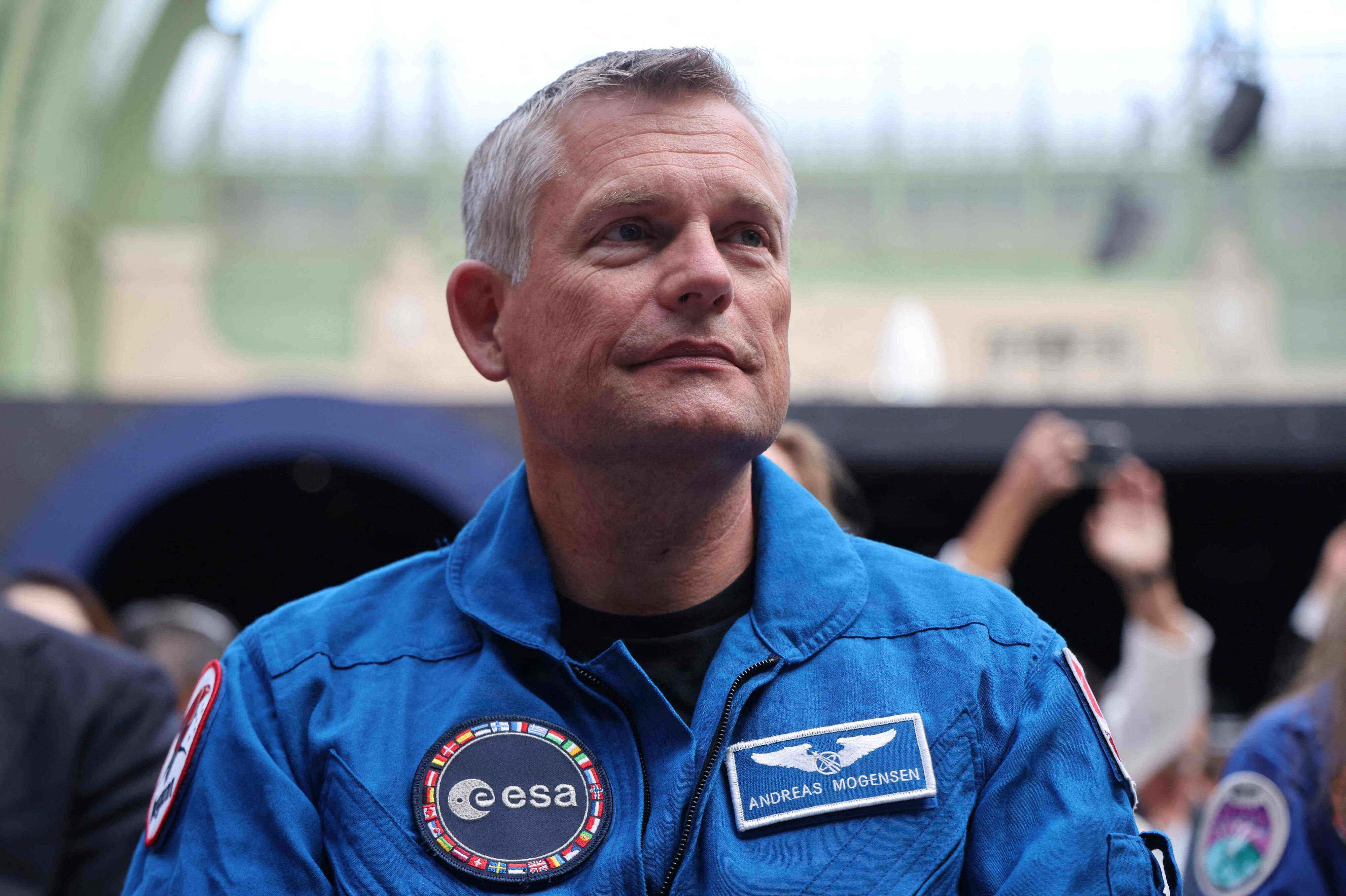 Den danske astronaut Andreas Mogensen fangede et billede af en rød fe på Hugin-ekspeditionen i 2023. (Arkivfoto).