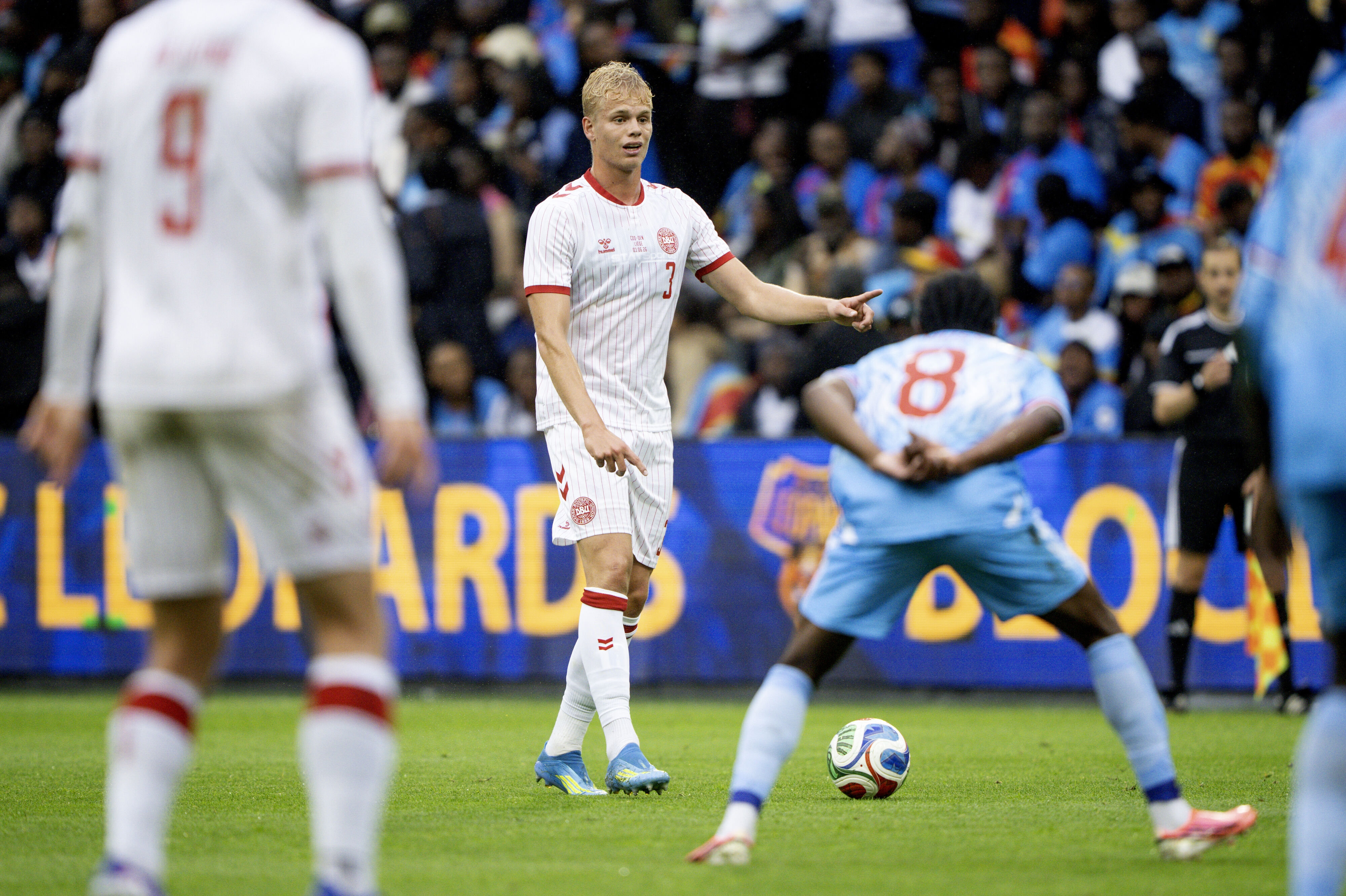Oliver Provstgaard spillede sin første landskamp fra start, da Danmakr i juni spillede 0-0 med DR Congo. (Arkivfoto).