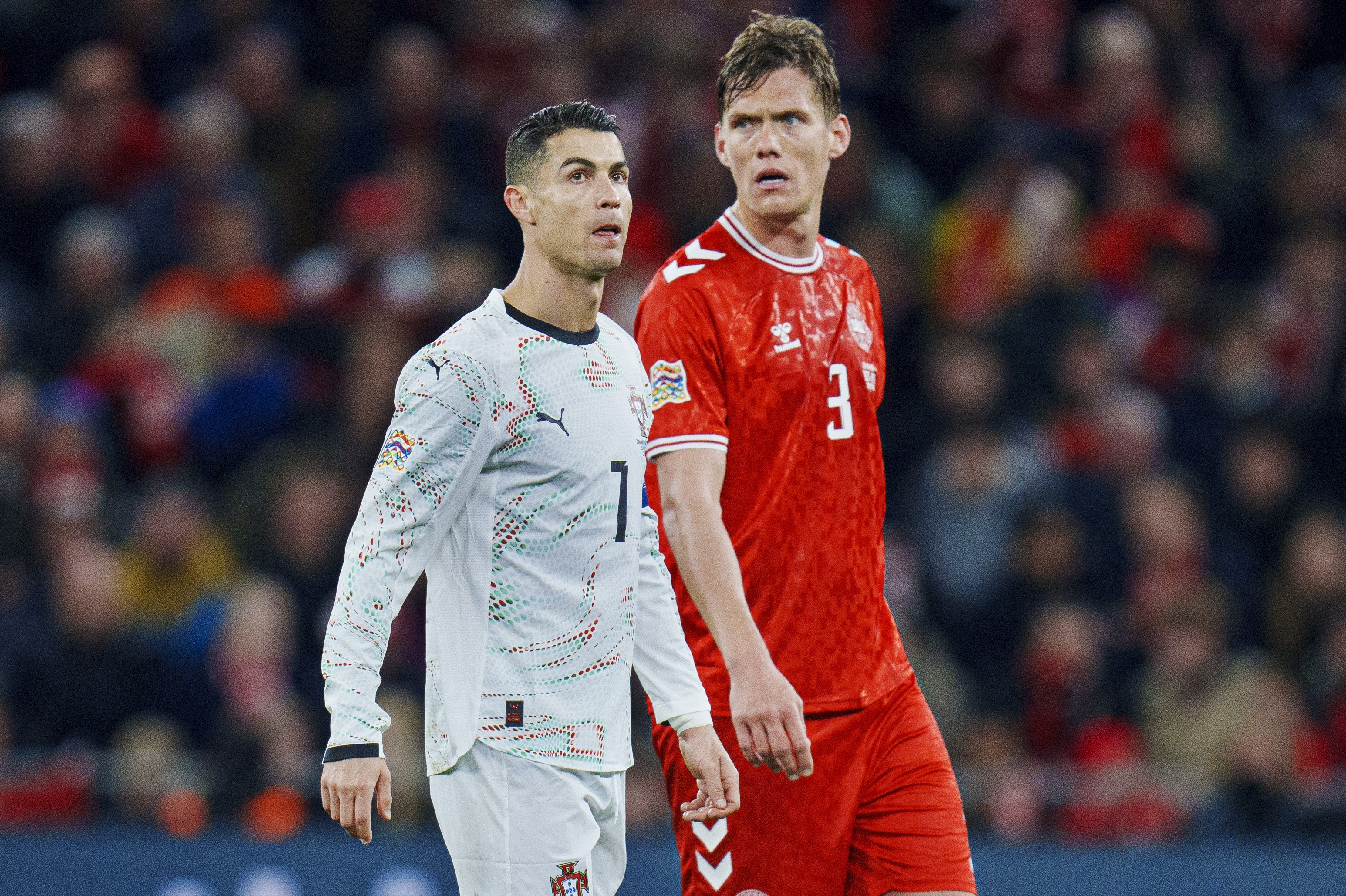Cristiano Ronaldo var senest på besøg i Parken i sidste års Nations League-kvartfinale. (Arkivfoto).