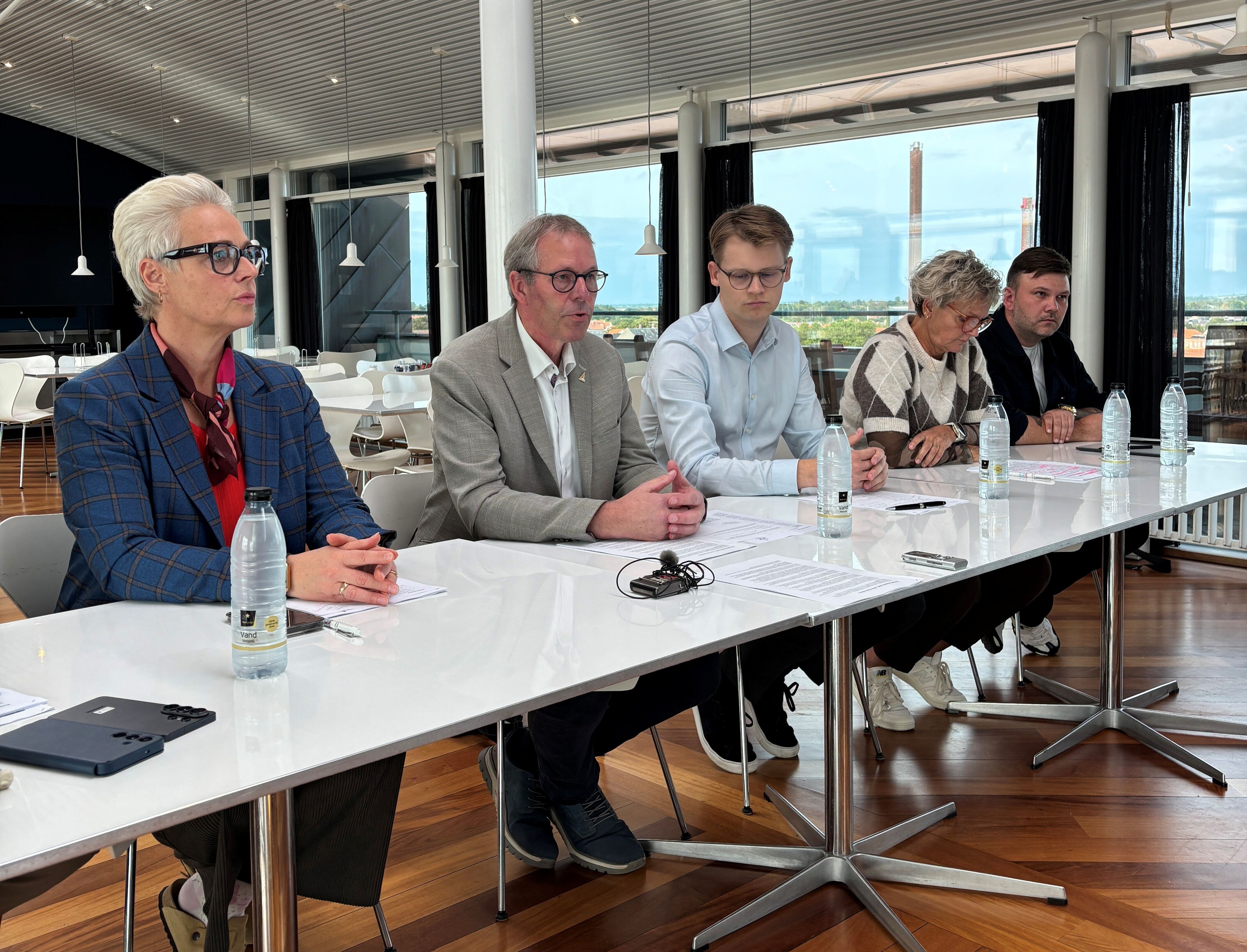 Budgetforlig 2027 blev præsenteret på et pressemøde i Slagelse Kommune.