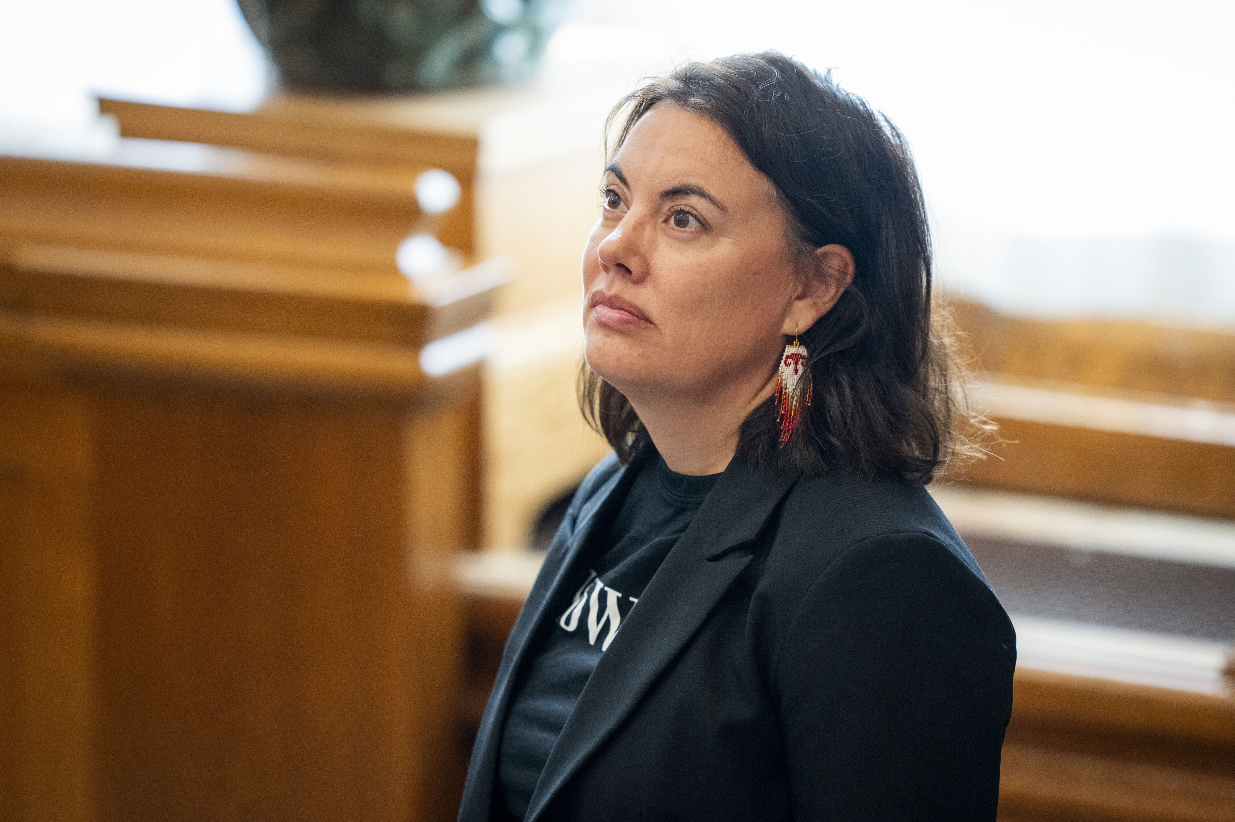 Naaja Nathanielsen, der er en af de to grønlandske medlemmer af Folketinget, glæder sig over, at Danmark, Grønland og USA er nået til enighed om en aftale. (Arkivfoto).