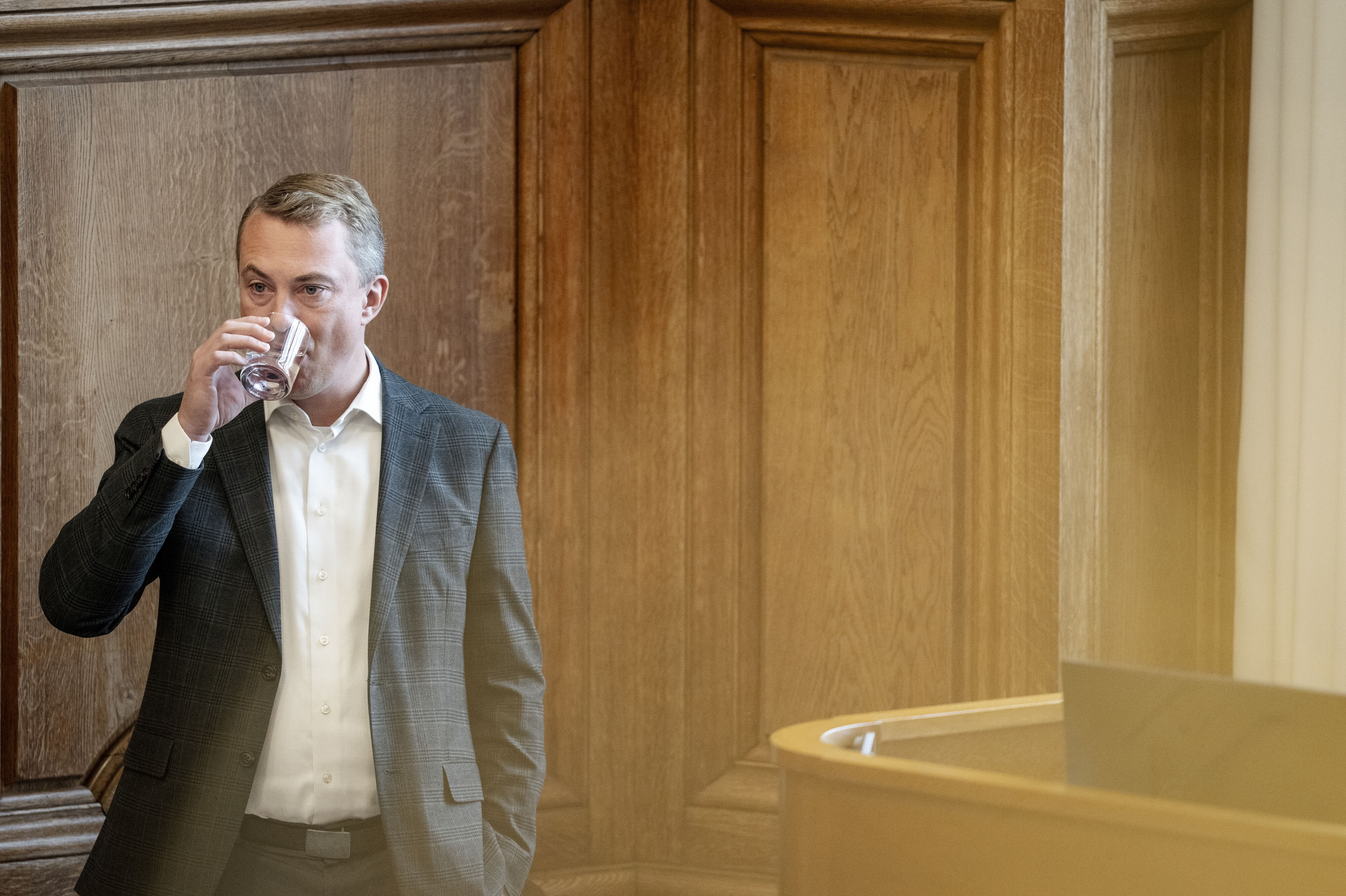 Morten Messerschmidt (DF) skal ikke bede om, at pressen er til stede under hele DF's årsmøde på lørdag. (Arkivfoto).