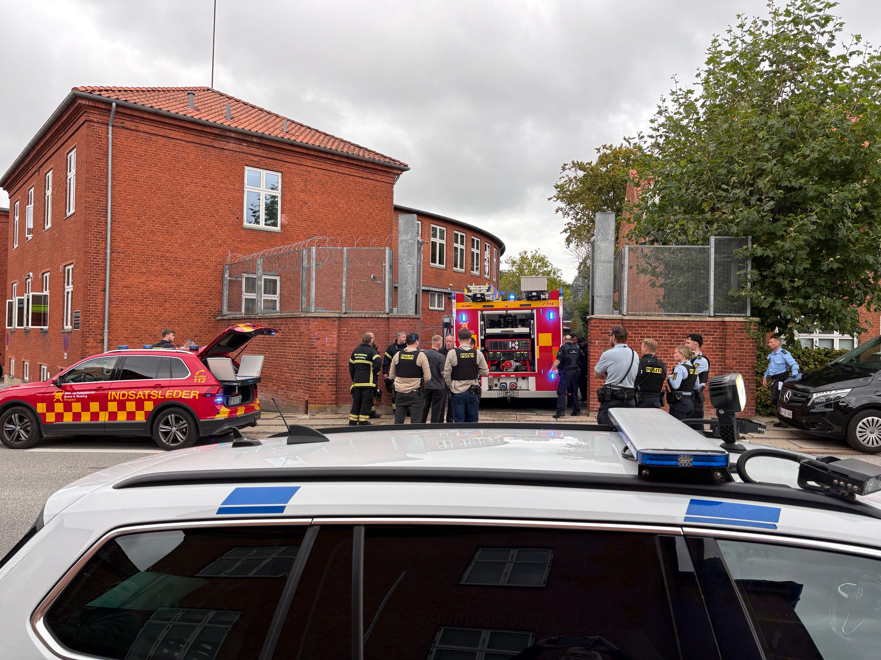Ringsted Arrest var genstand for en større indsats fra politi og Brand og Redning torsdag eftermiddag.