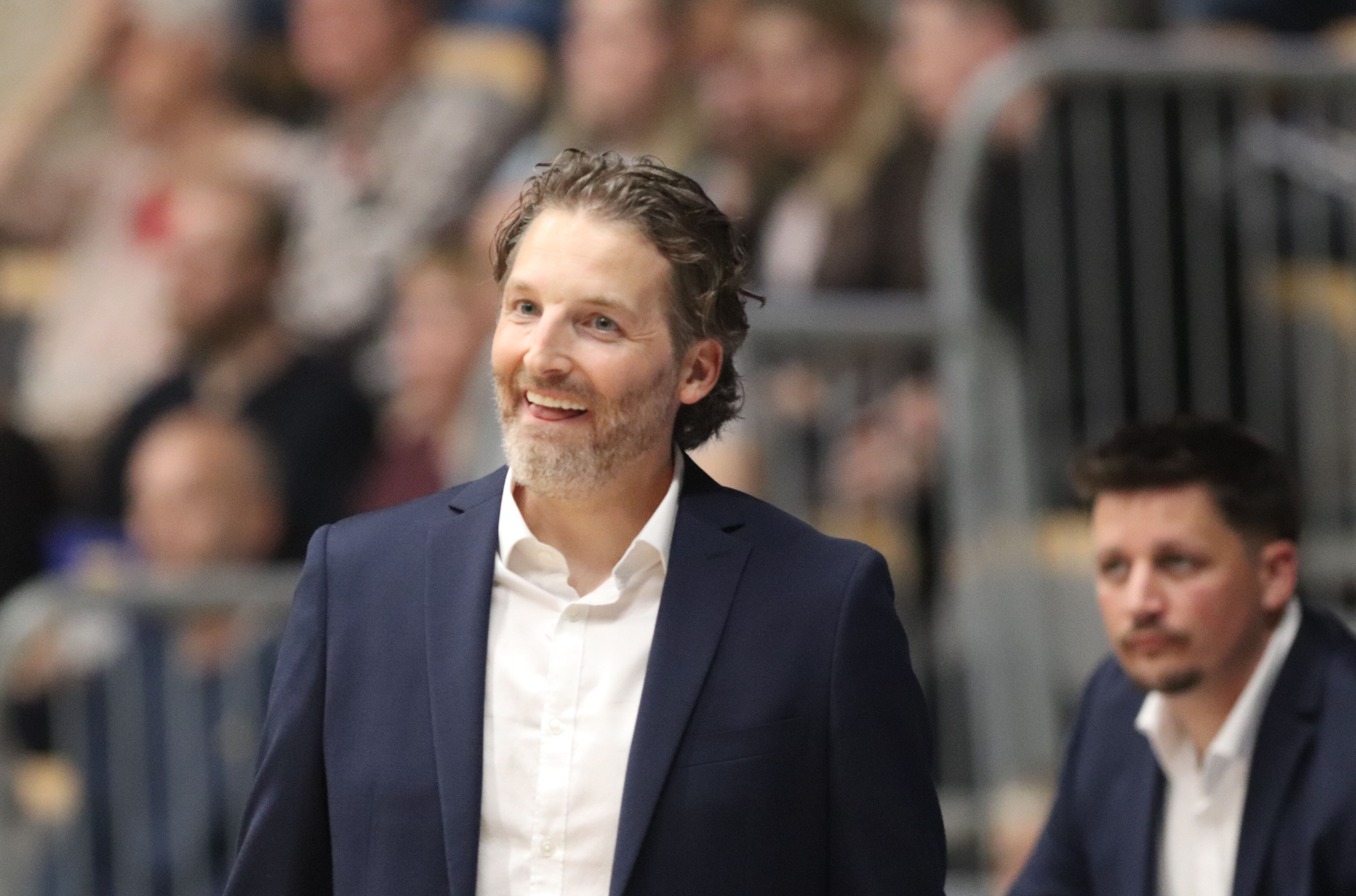 Team FOG Næstved-træner Danny Peters har ikke haft grund til andet end smil siden ankomsten.