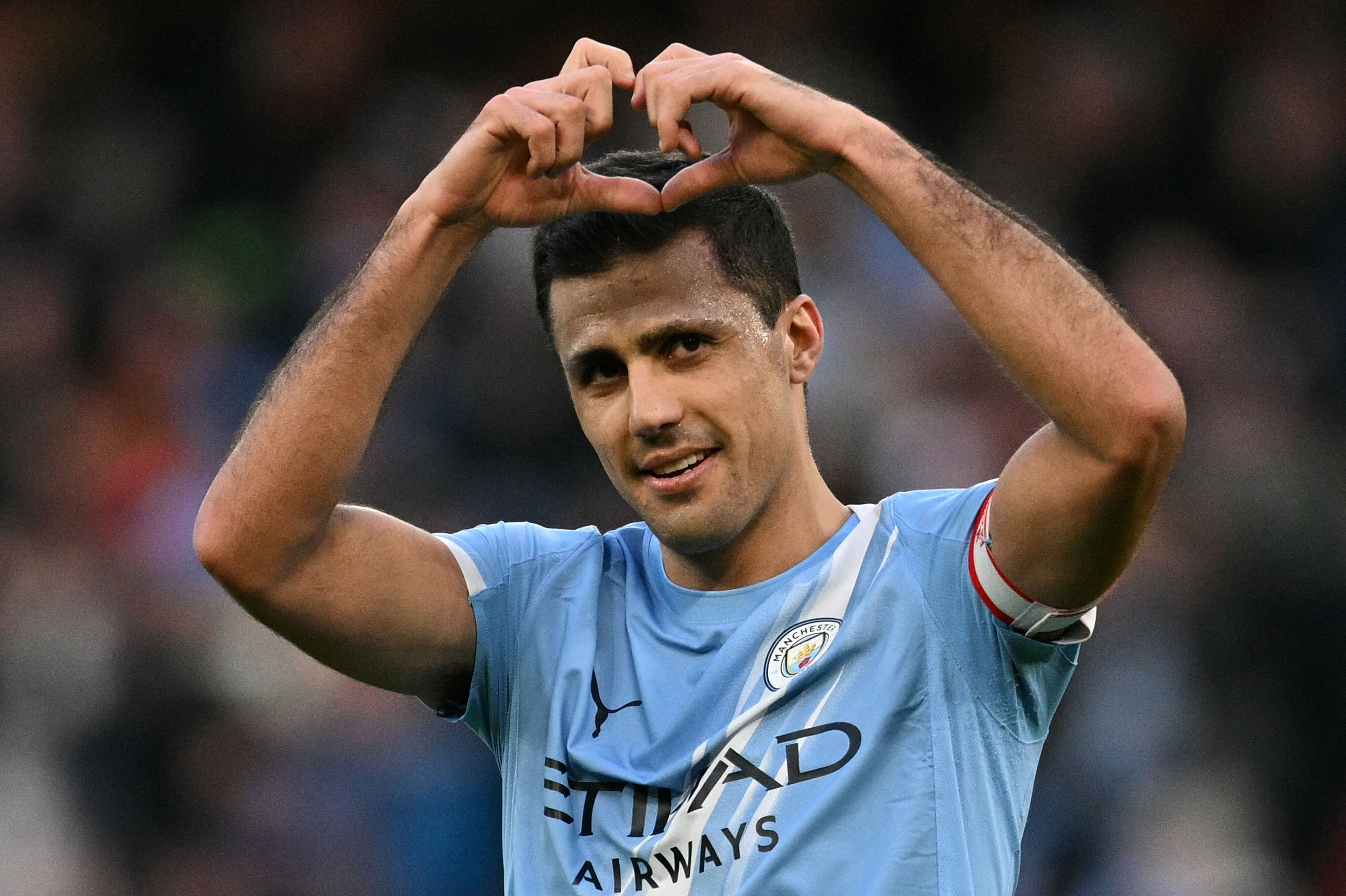 Rodri spillede for Manchester City fra 2019 til 2026. I den periode vandt han Premier League fire gange. (Arkivfoto).