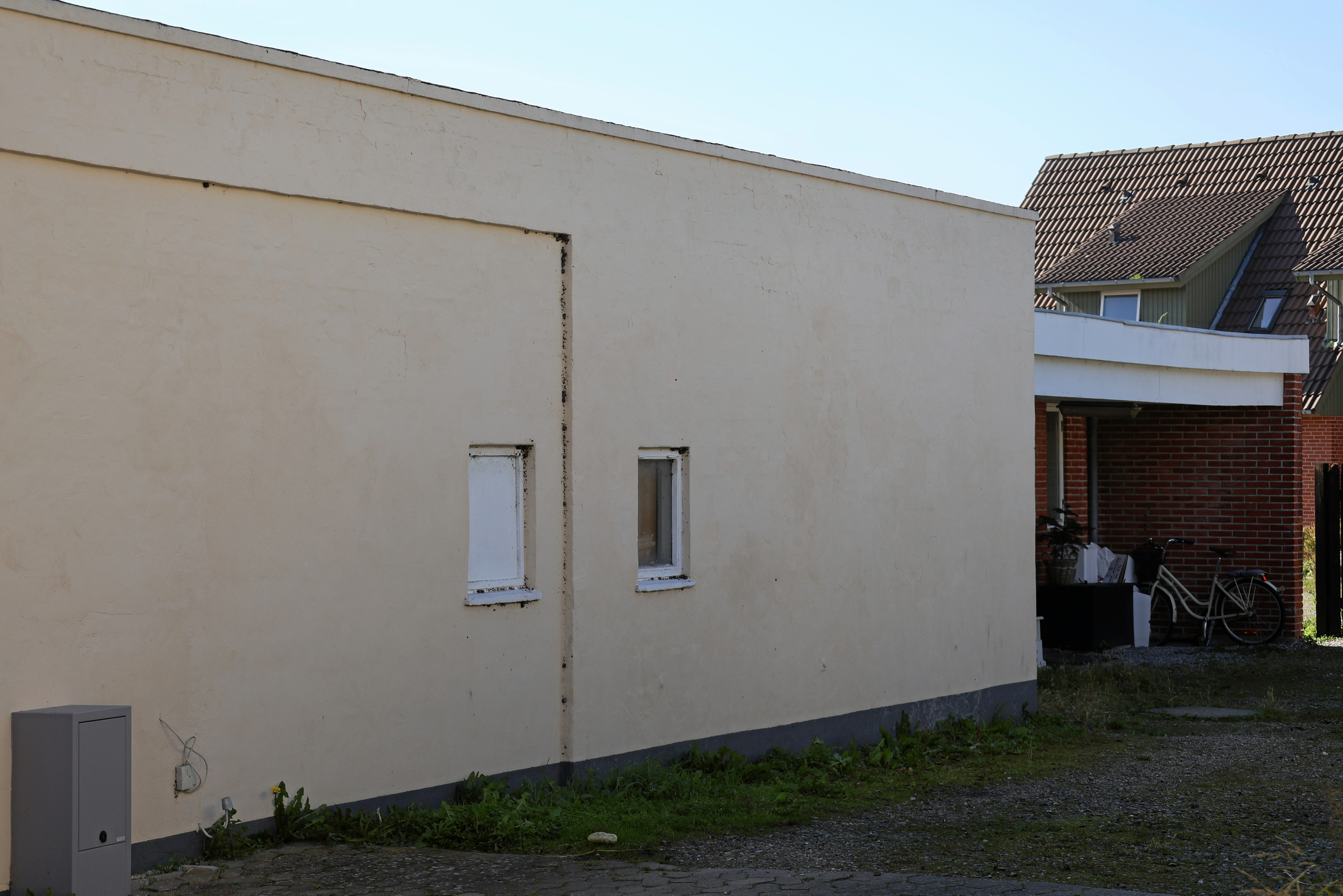 Det var i dette hus, at den 59-årige blev fundet dræbt.