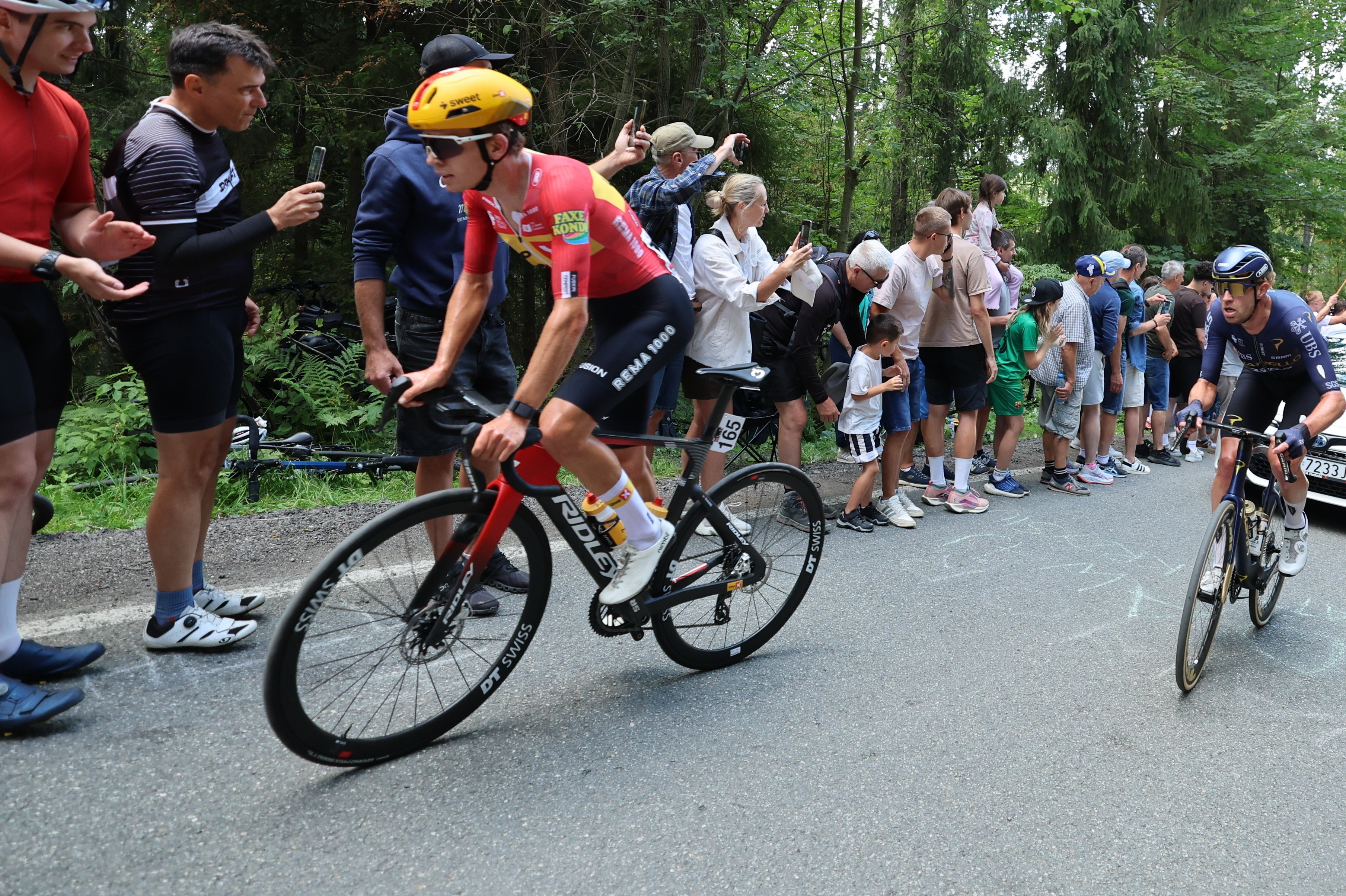 Tobias Svarre grundlagde sin samlede sejr i Cro Race, da han satte konkurrenterne til vægs på 3. etapes afsluttende stigning. Her ses han tidligere på året i Polen Rundt. (Arkivfoto).