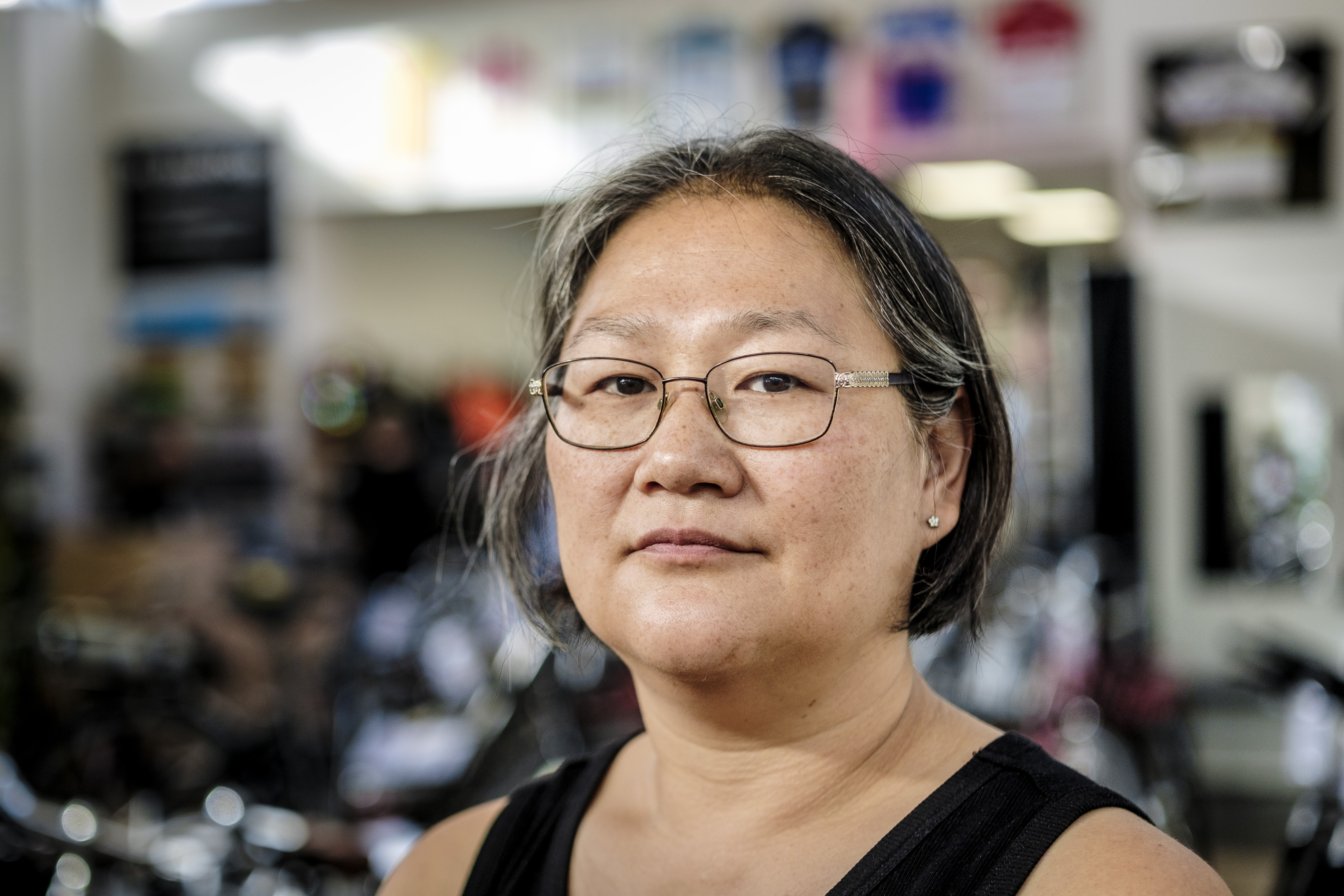 Stina Johansen Daugaard er cykelmekaniker hos Fri Bikeshop i Haslev.