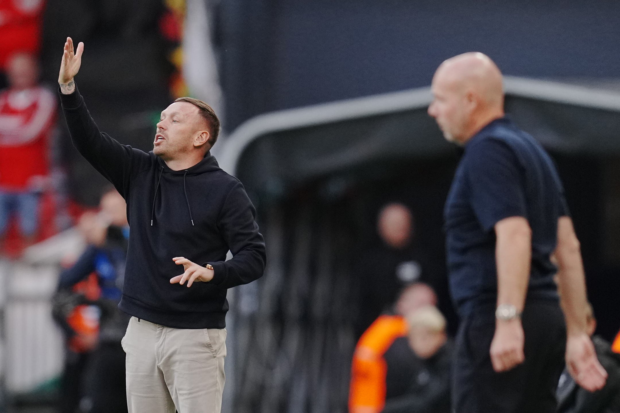 Craig Bellamy blev som aktiv to gange matchvinder mod Danmark. Søndag tabte han som walisisk landstræner 0-2 i Parken.