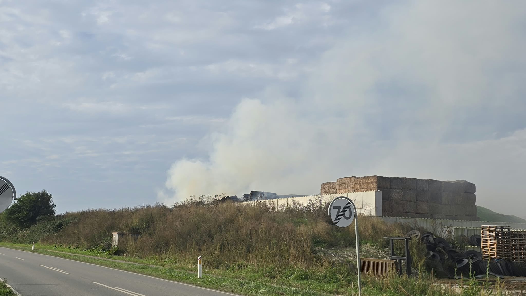 Halmballebrand i Fuglebjerg.