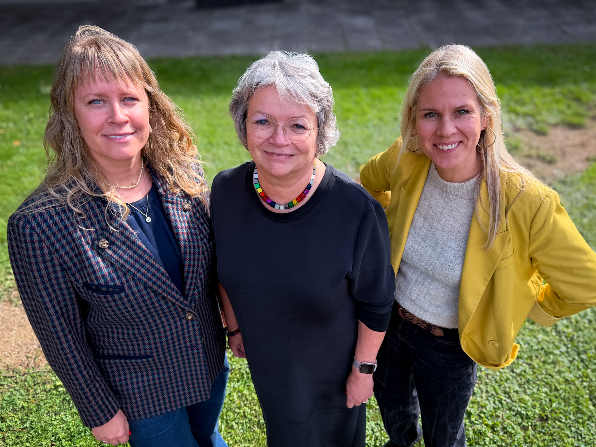 Lederne på udskolingsskolerne i Ringsted, (fra venstre) Marie Schomann Christensen, Berith Bonnesen og Anette Lindebæk Bjørnholt, sætter sætter ord på de seneste afgangsresultater.