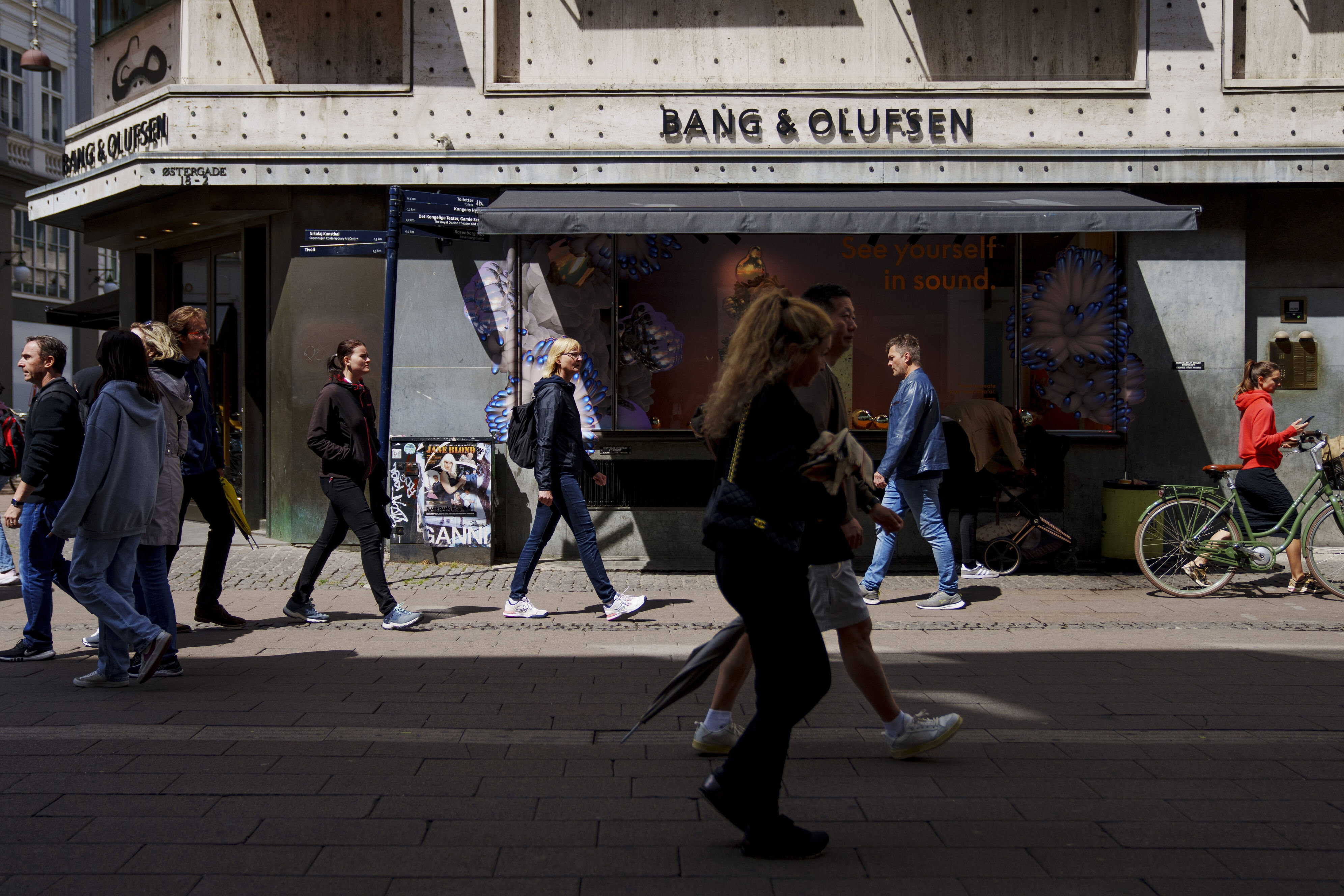 Bang & Olufsens butik på Østergade i København. (Arkivfoto).