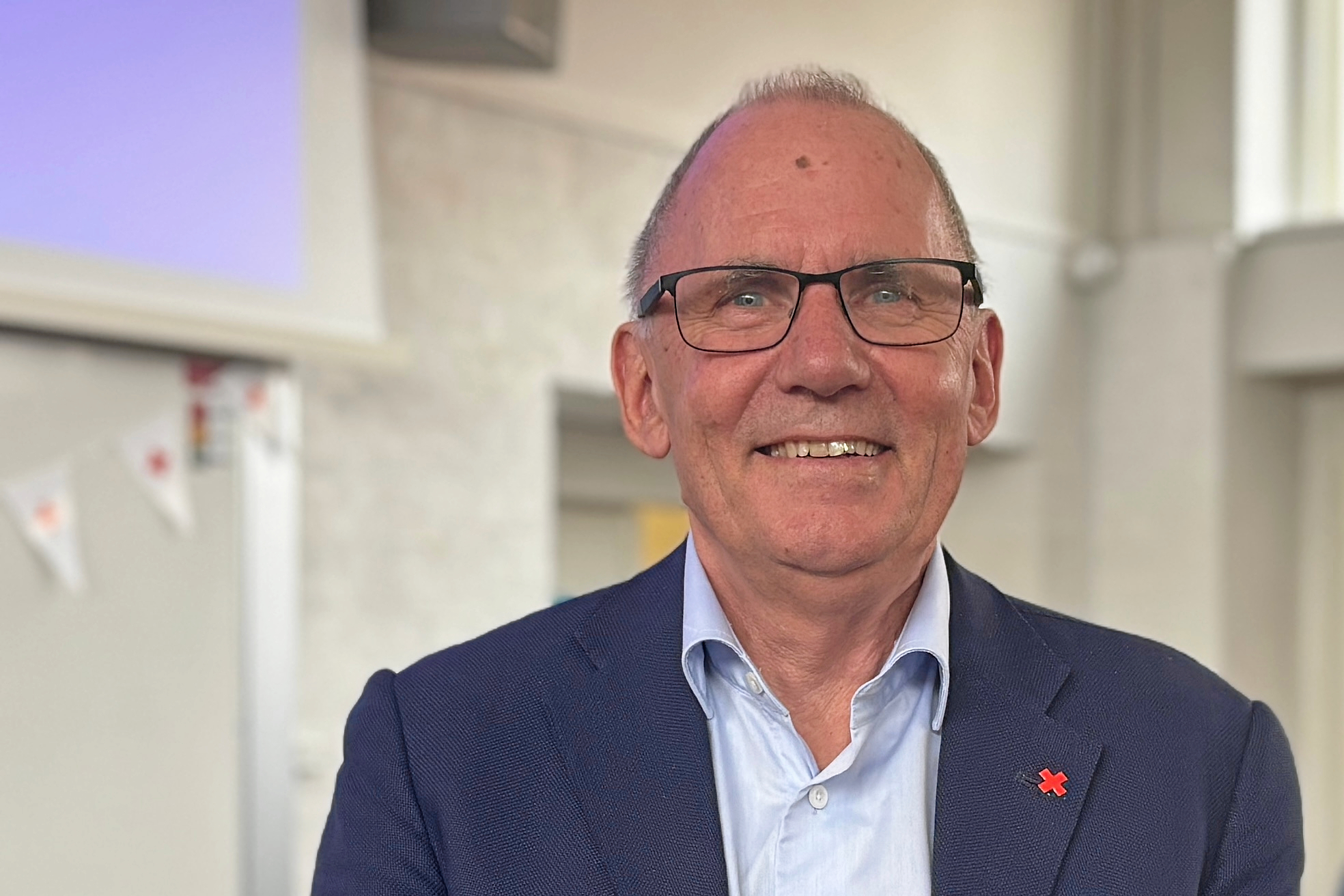 Næstved Gymnasium og HF blev Anders Ladekarls allersidste gymnasiebesøg.