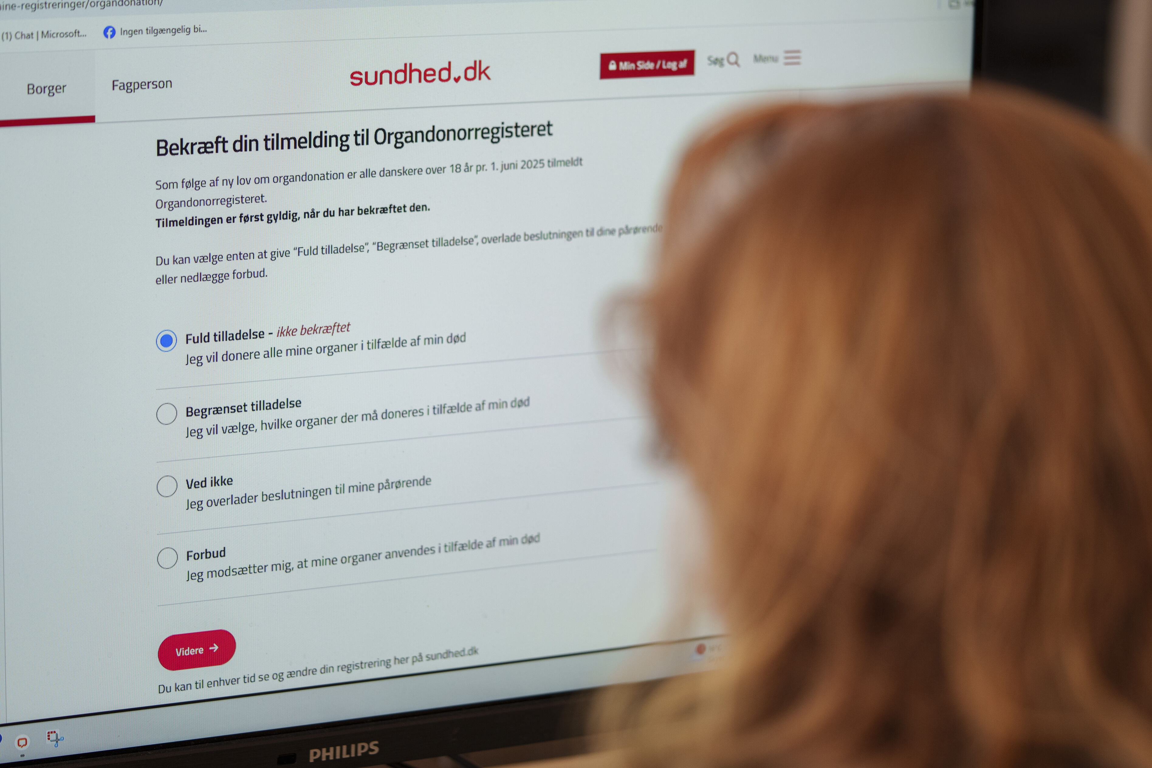 1,9 millioner danskere har ved udgangen af juni 2026 taget aktivt stilling til organdonation. (Arkivfoto).