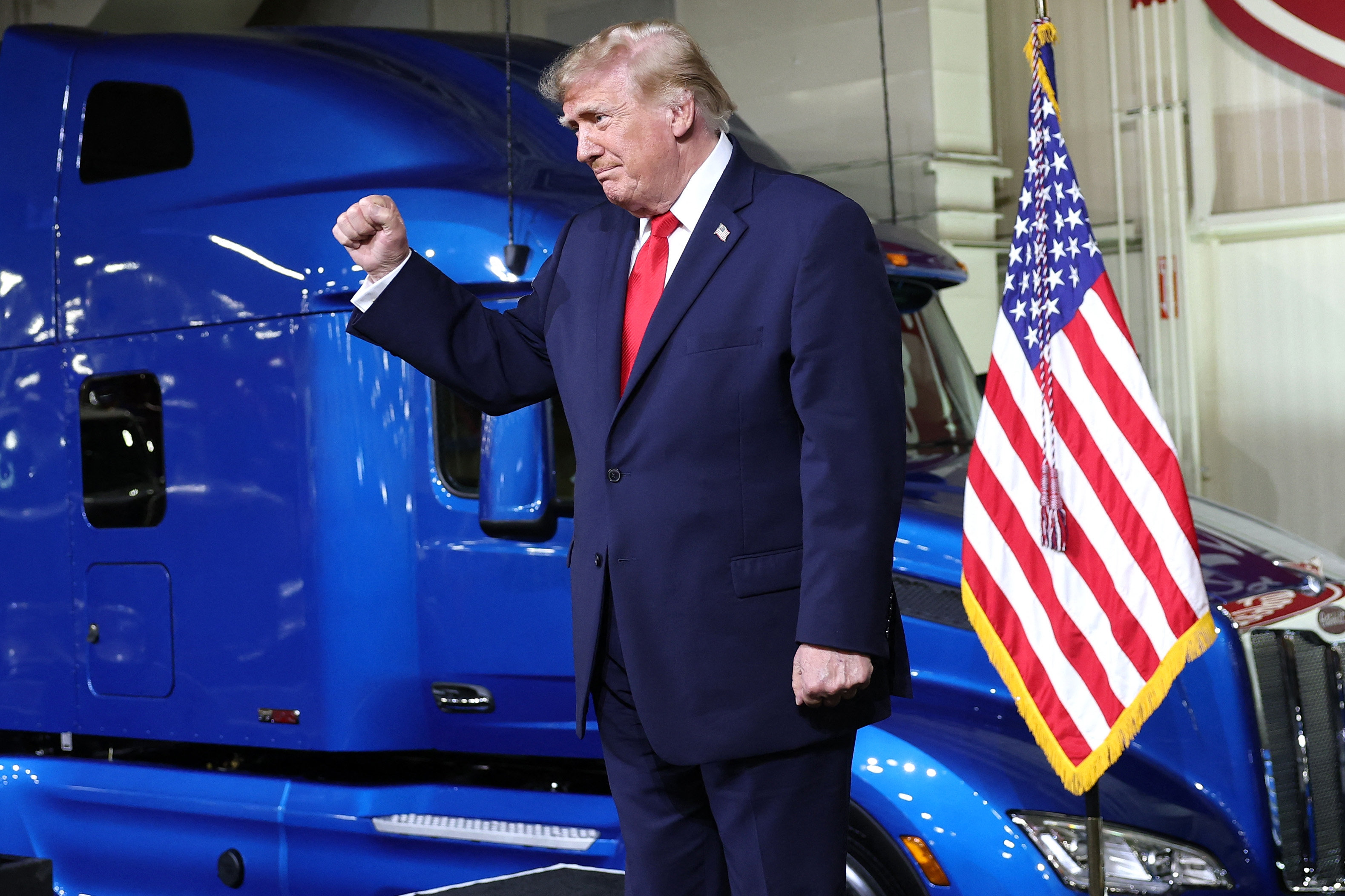 USA's præsident, Donald Trump, holdt torsdag en tale, der blev startskuddet på 32 dages valgkamp forud for midtvejsvalget 3. november.