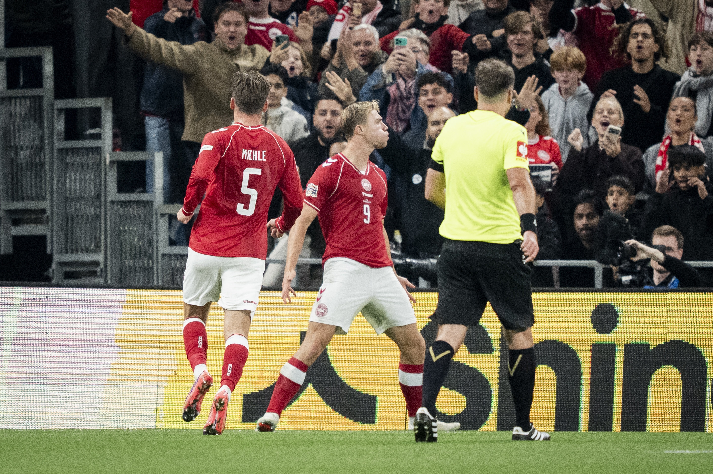 Rasmus Højlund krydrede sin scoring mod Portugal ved at udføre Cristiano Ronaldos signaturjubelscene.