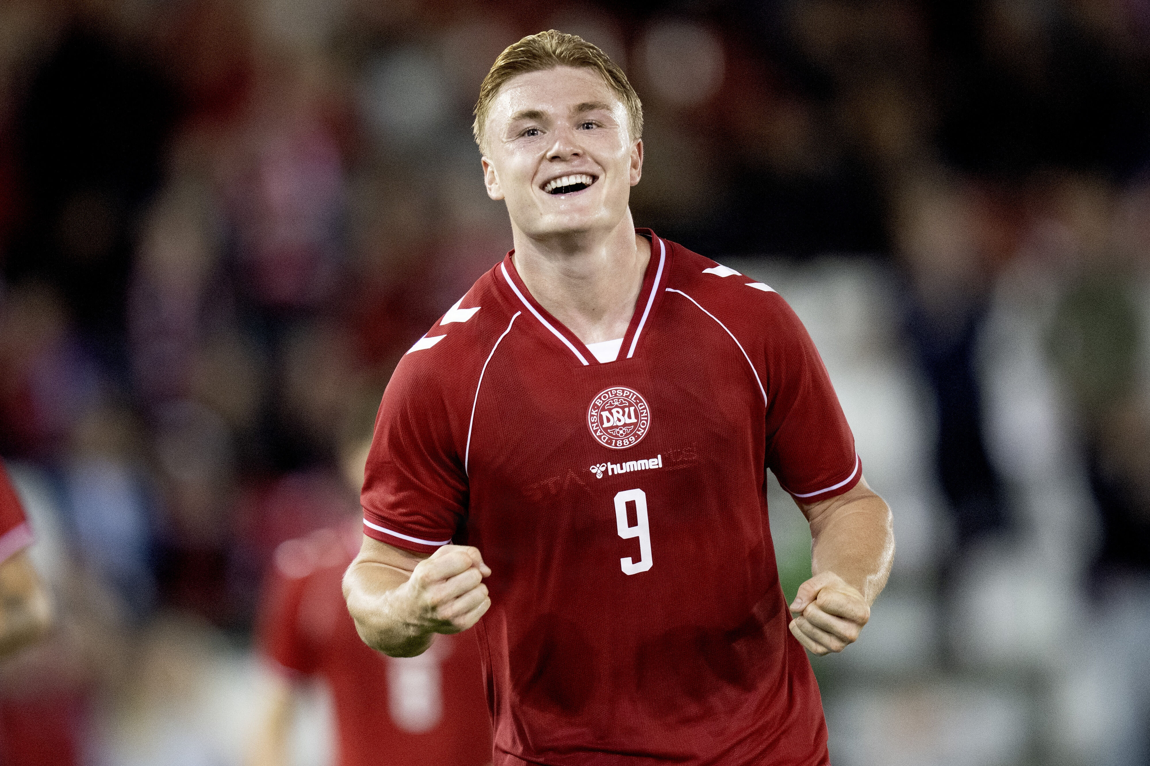 Conrad Harder scorede det danske mål i 1-1-kampen mod Østrig. (Arkivfoto).