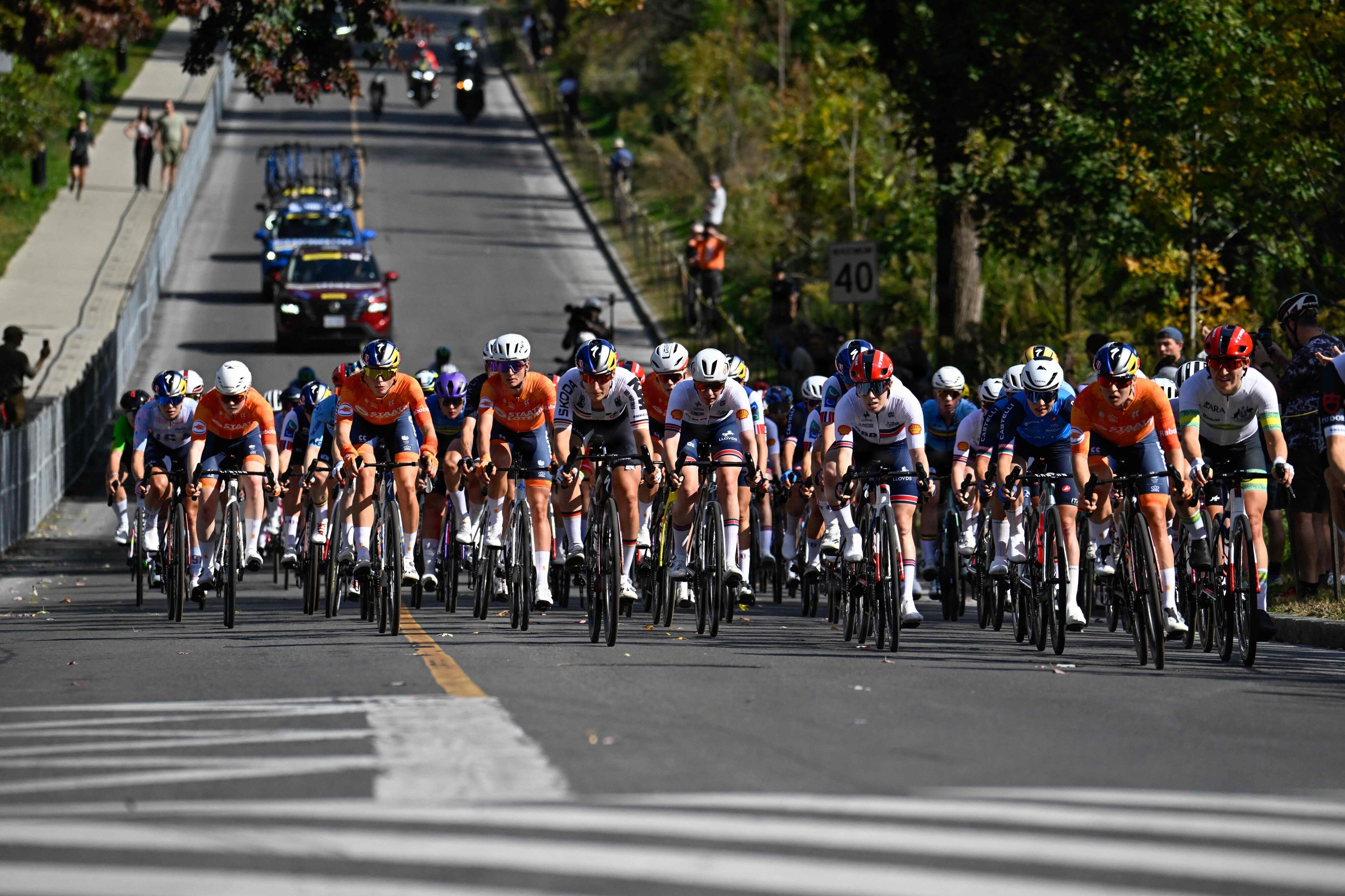 Den hollandske cykelstjerne Demi Vollering sejrede i kvindernes VM i linjeløb. (Arkivfoto).