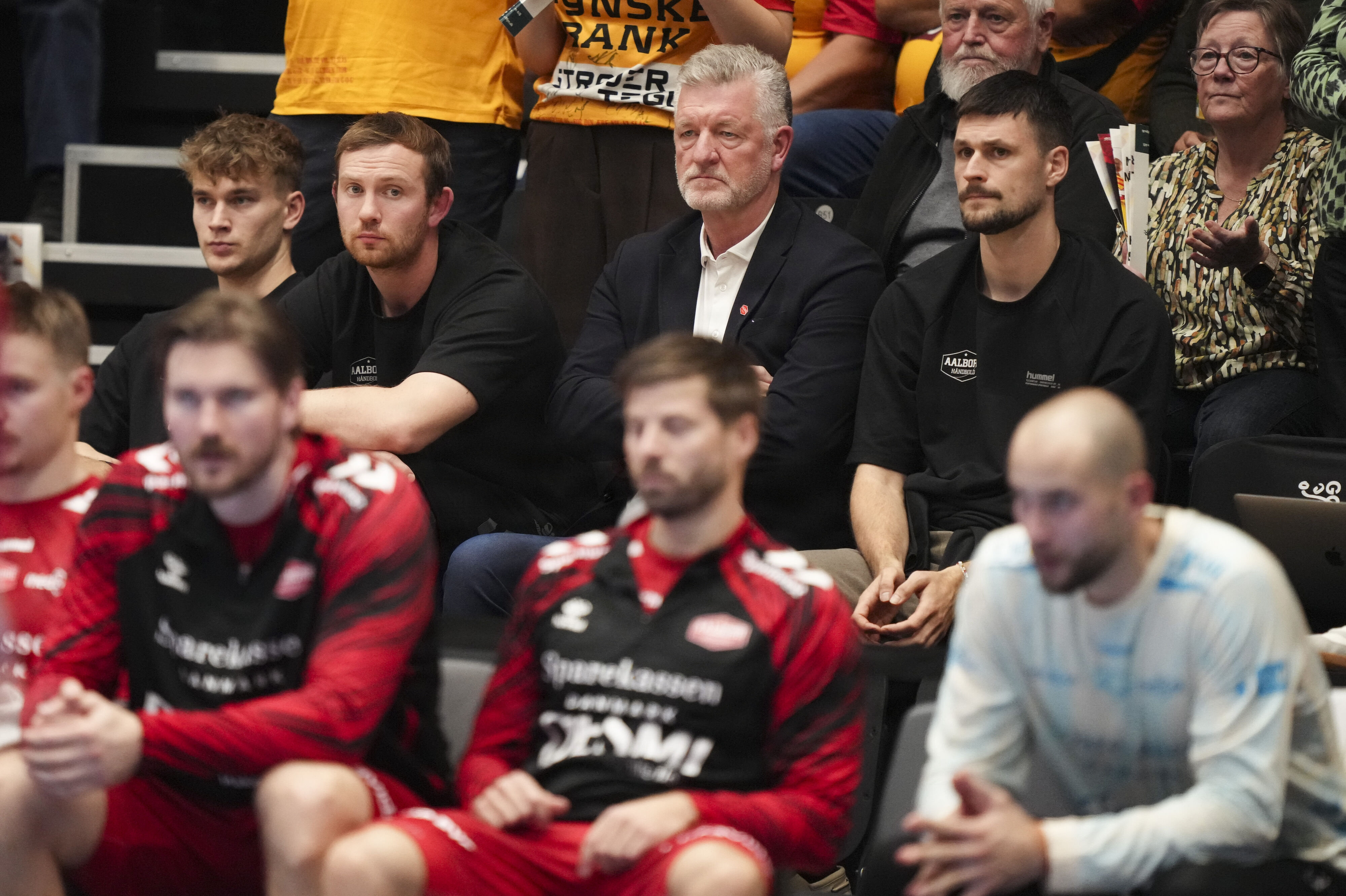 Der var tydelige tegn på utilfredshed hos Jan Larsen undervejs i lørdagens nederlag til GOG.