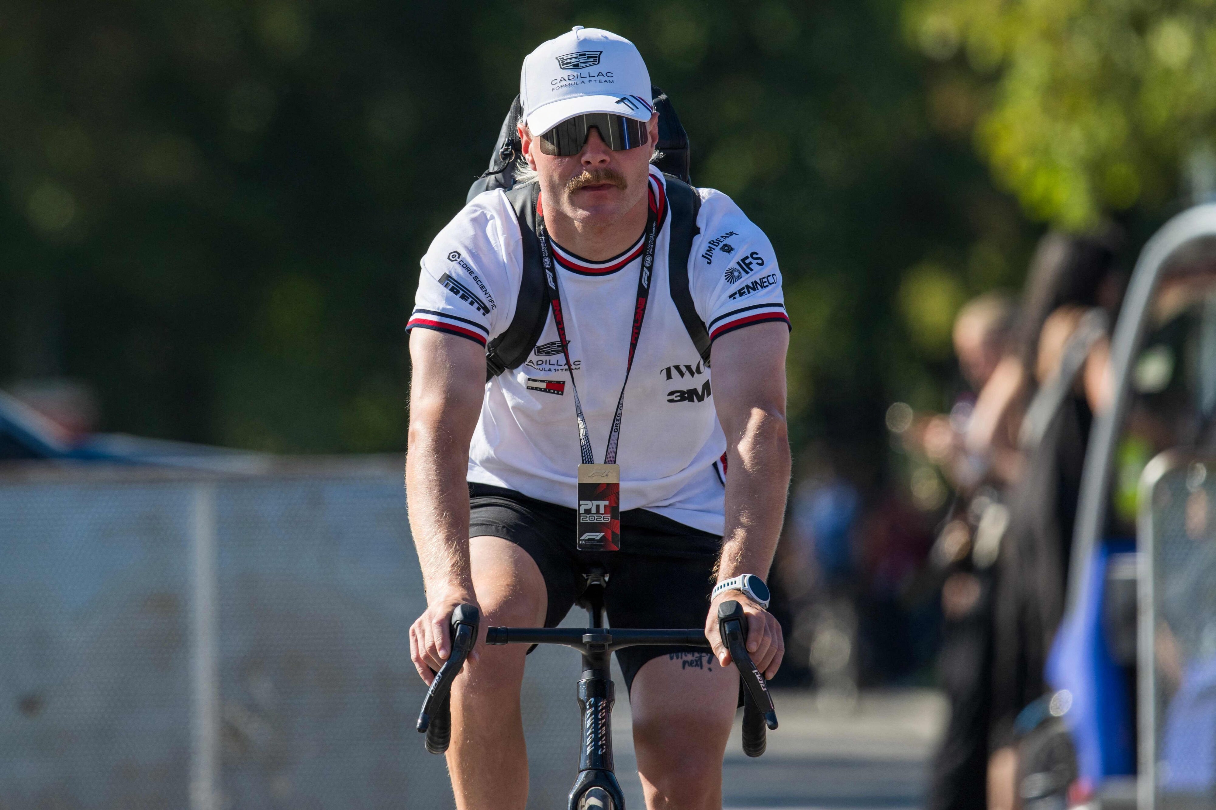 Valtteri Bottas er ivrig cyklist. (Arkivfoto).
