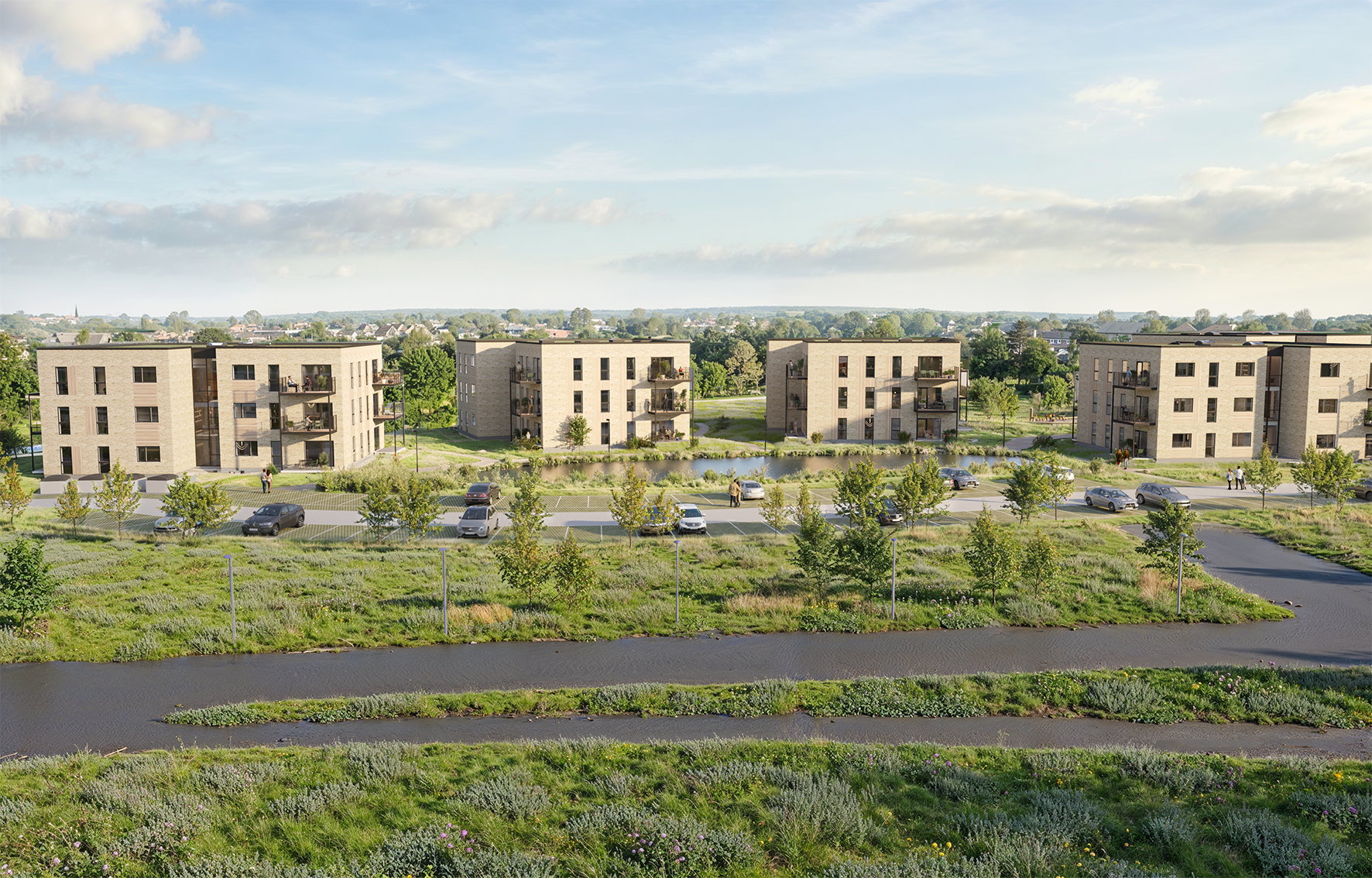 - Vi skaber moderne boliger i et område med dokumenteret efterspørgsel. For os handler projektet ikke alene om at opføre boliger, men om at skabe attraktive og langsigtede rammer for mennesker, siger Christian Sørensen, CEO i Investeringshuset Becunia Group