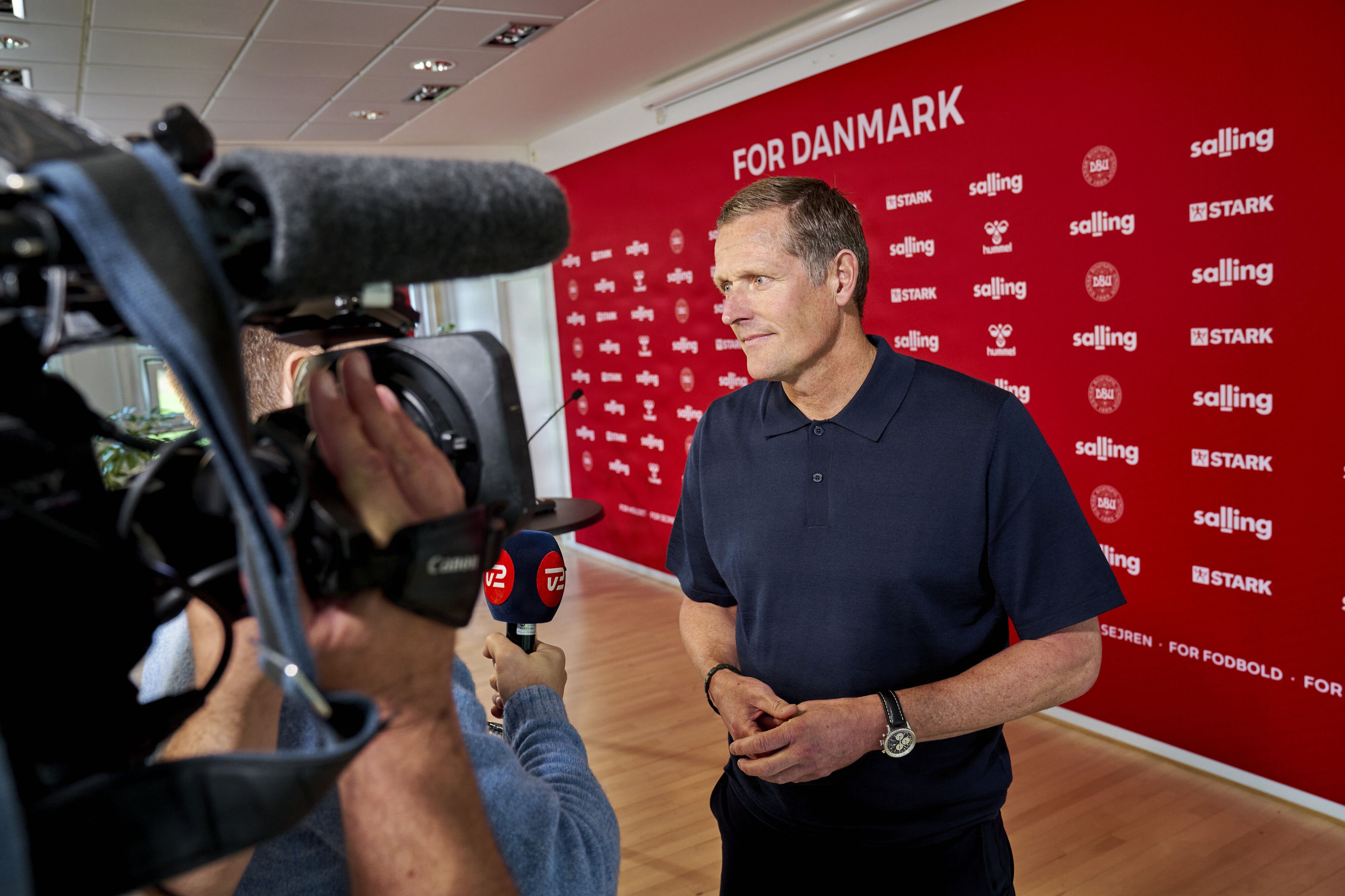 Fodbolddirektør i DBU, Peter Møller, ser både gode og dårlige ting ved kalenderændringen, som giver fire landskampe på meget kort tid i Nations League. (Arkivfoto).