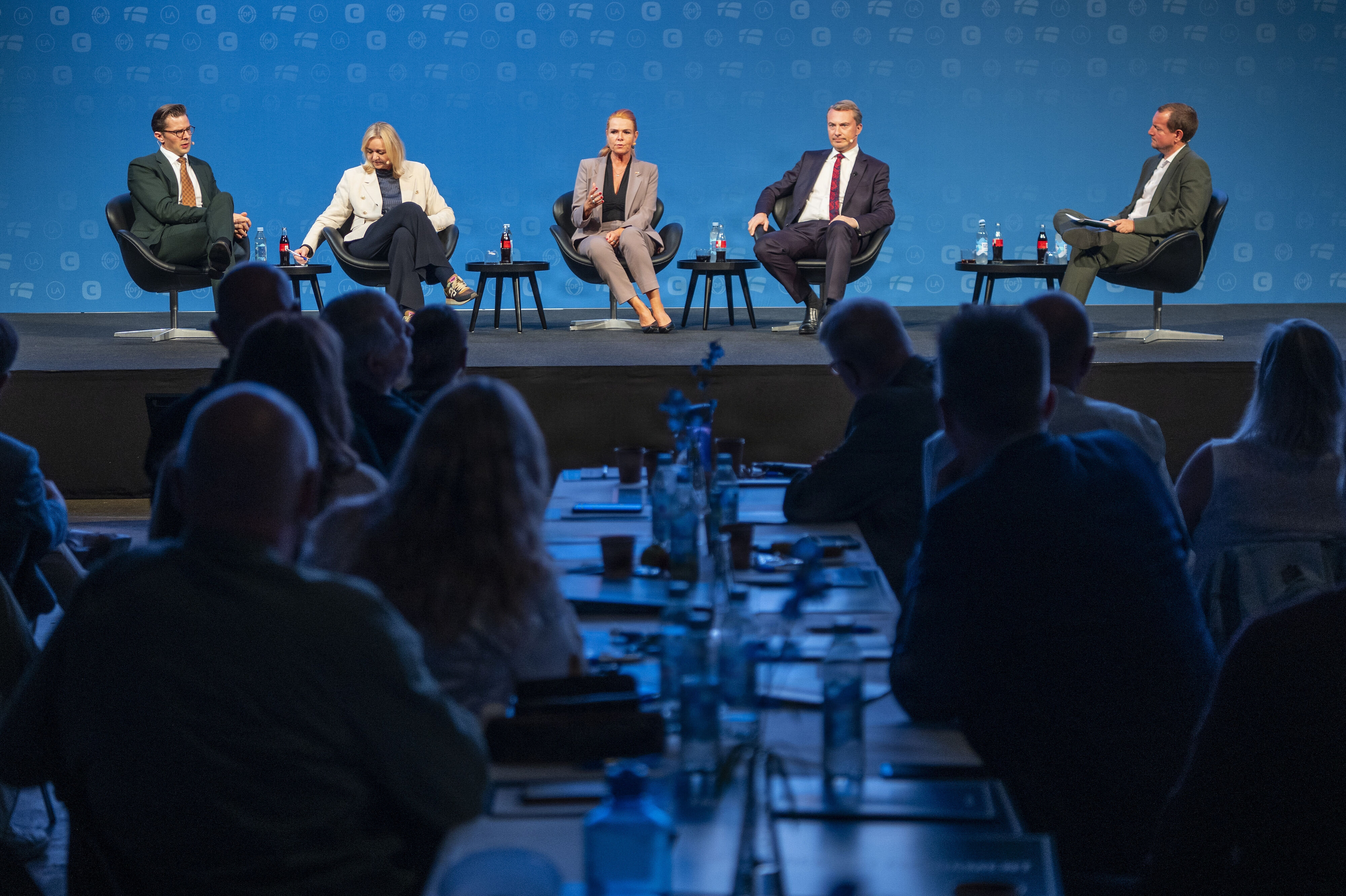 Partilederne fra Liberal Alliance, De Konservative, Danmarksdemokraterne og Dansk Folkeparti mødtes i september 2025 til et såkaldt borgeligt konvent i Fredericia. (Arkivfoto).