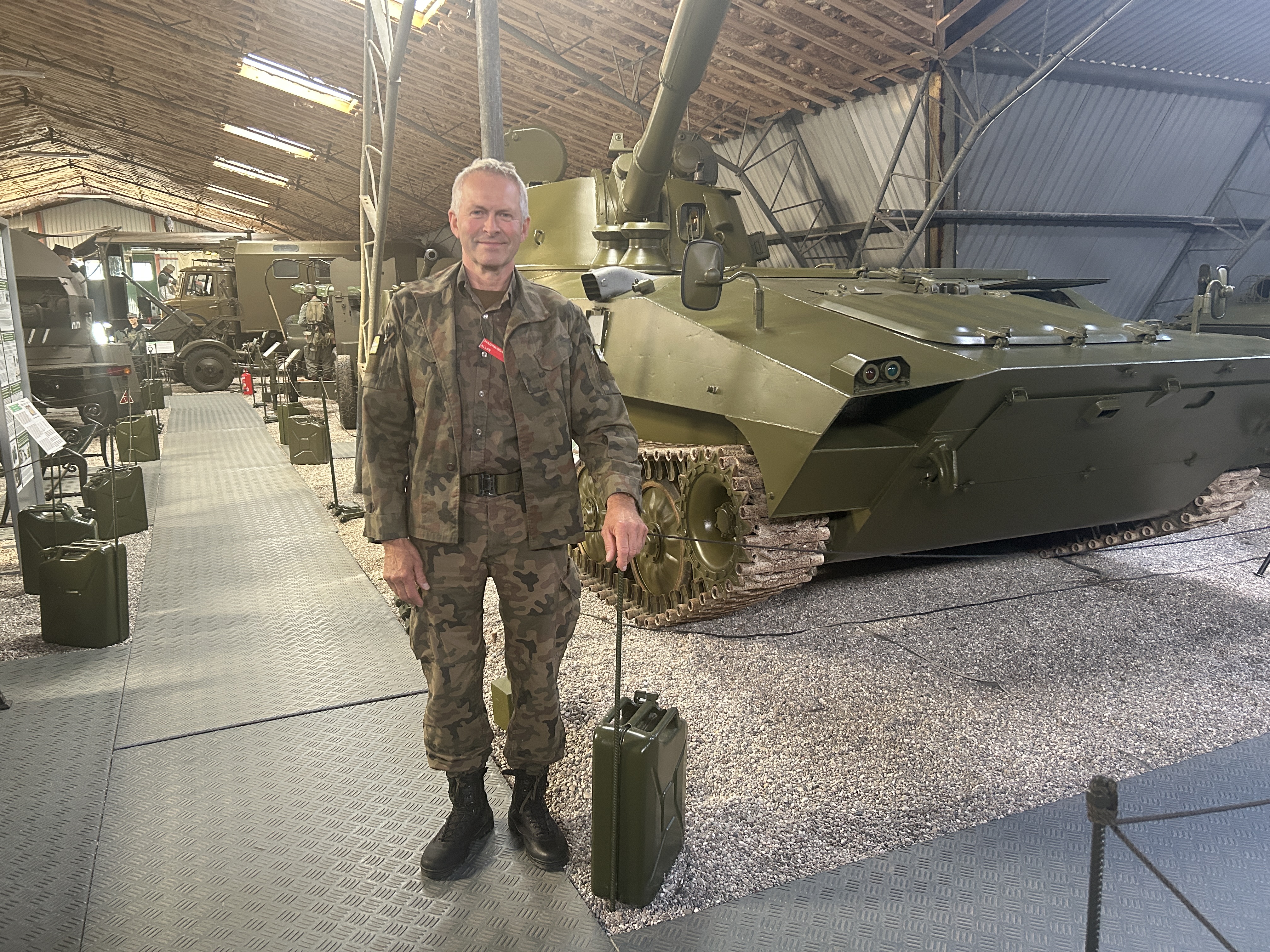 Allan Pedersen, Panzermuseum East i Fladholte ved Slagelse. Han lukker efter efterårsferien det unikke museum.