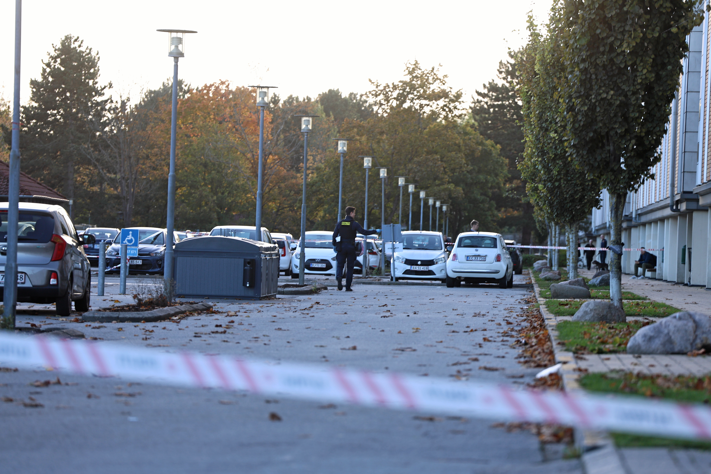 Politiet rykkede ud, da en mand blev stukket med en kniv i Gersagerparken den 6. oktober.
