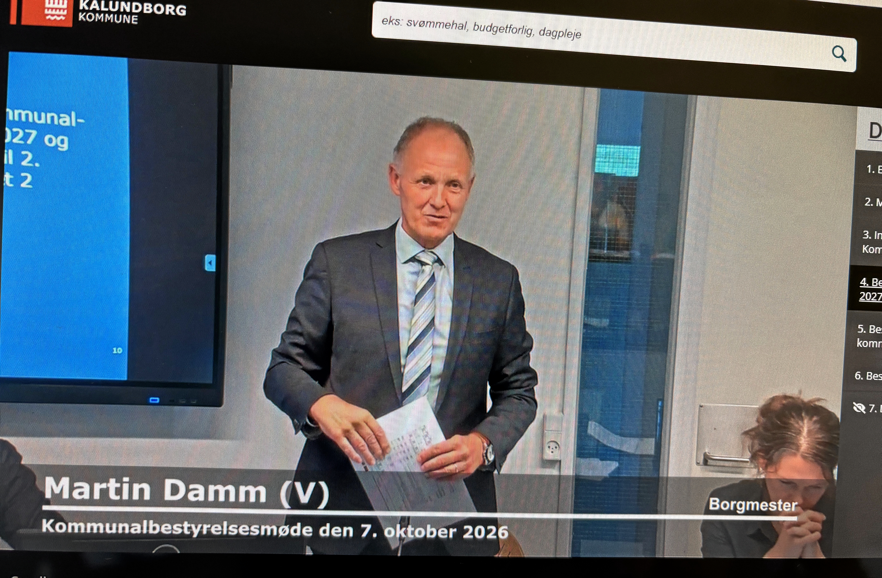 Borgmester Martin Damm takkede administrationen for at have lavet et godt budgetmateriale og kollegaerne for en fantastisk godt stemning i forbindelse med budgetforhandlinger.