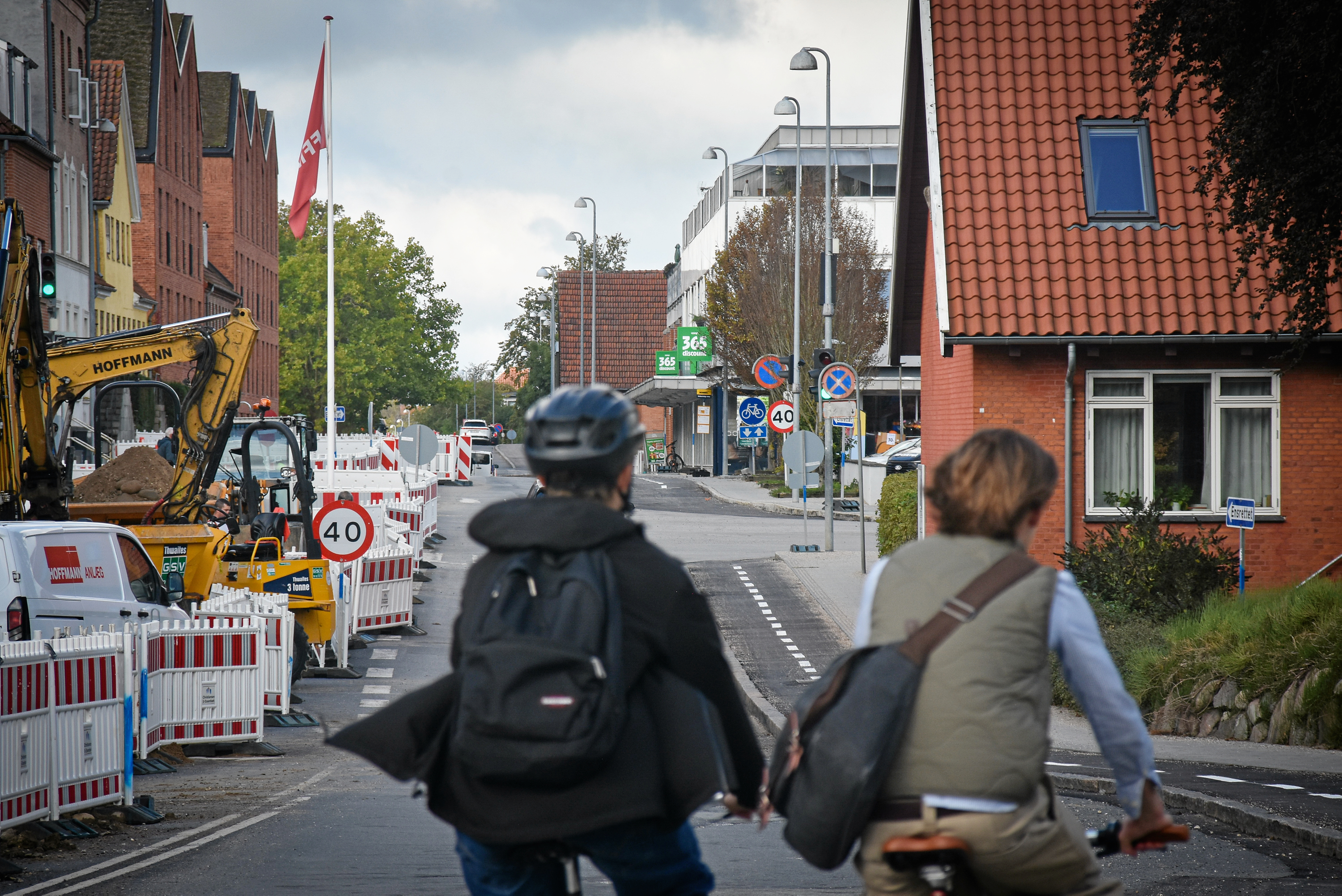 Frederiksværksgade har fået ny cykelsti.