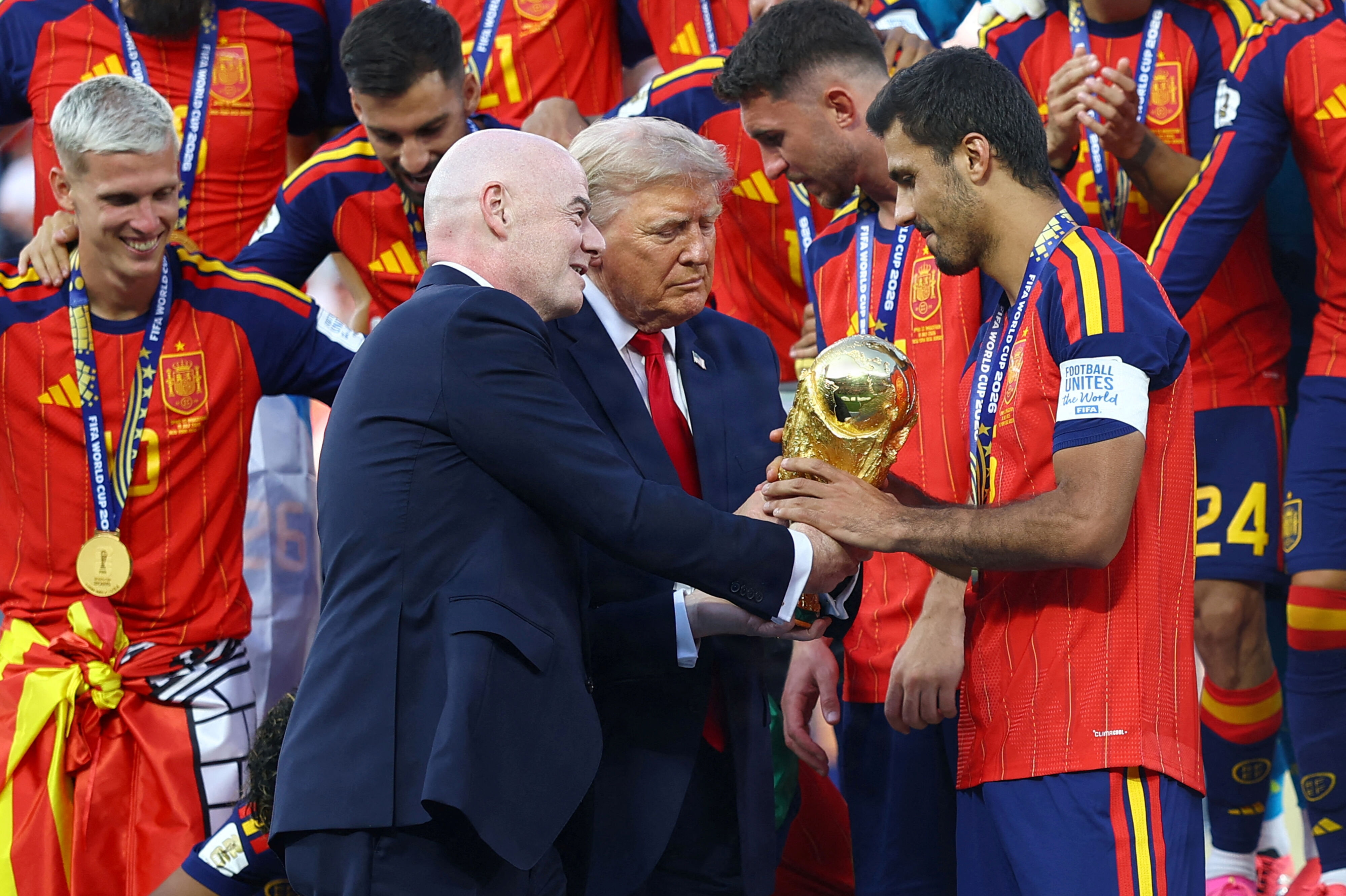 Spanien vandt VM-finalen over Argentina, men VM bød også på en masse hadefulde beskeder til både spillere, trænere og dommere undervejs. (Arkivfoto).