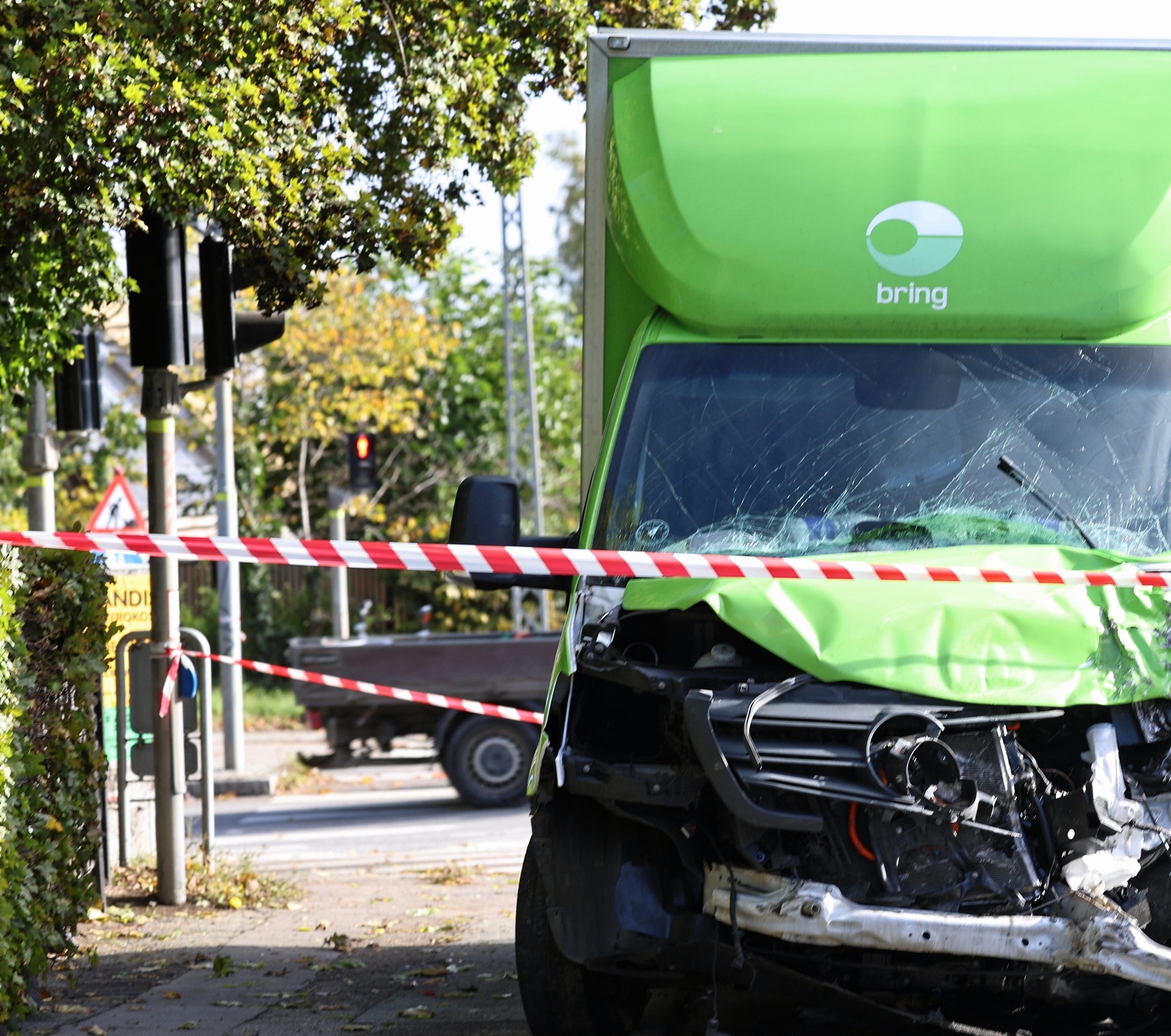 Der skete kun materiel skade. - Presse-fotos.dk Der skete kun materiel skade.