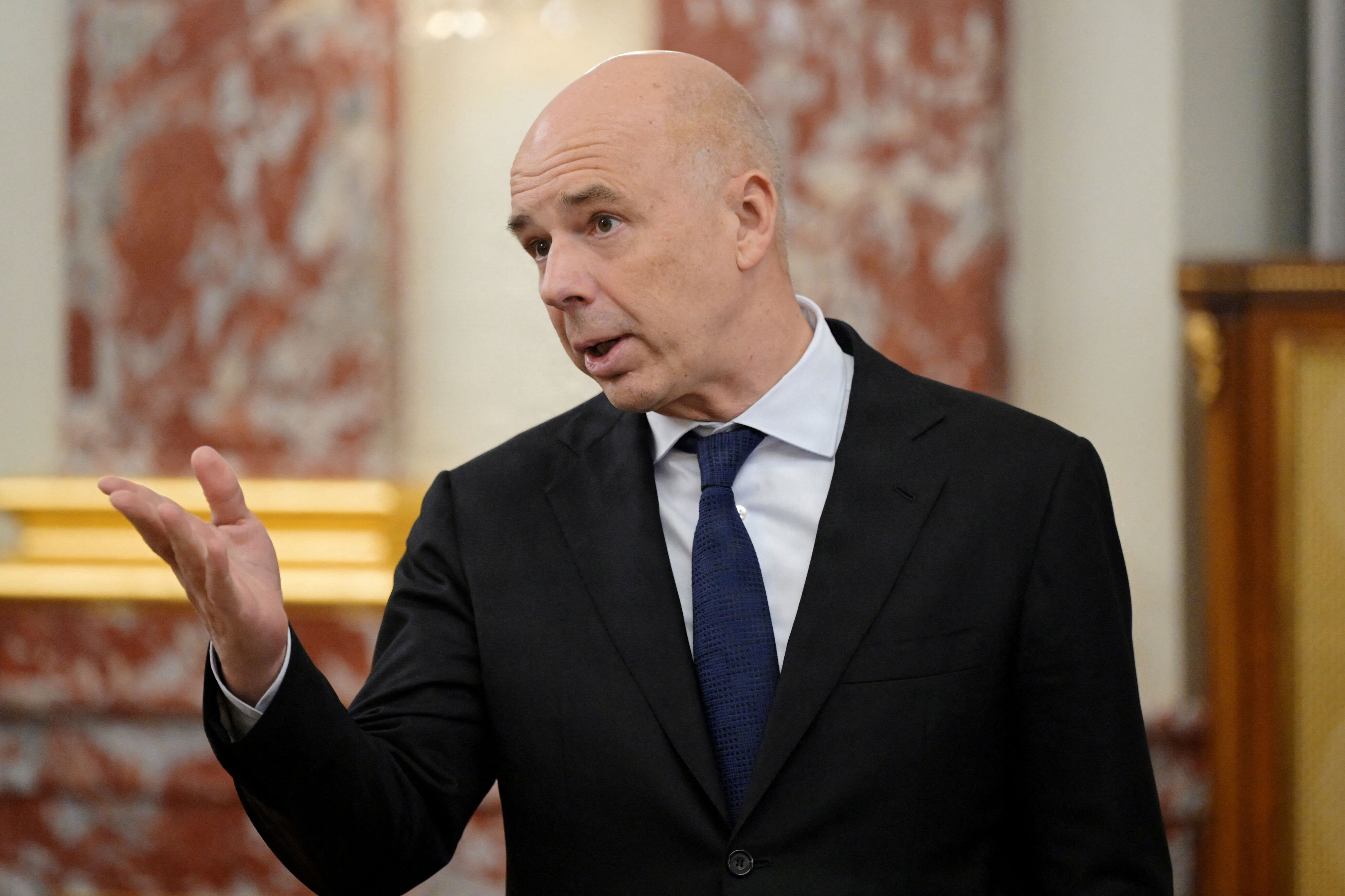 Ruslands finansminister, Anton Siluanov, holdt lørdag tale ved international valutafonds årlige møde, og det faldt ikke i god jord hos en række deltagende lande. (Arkivfoto).