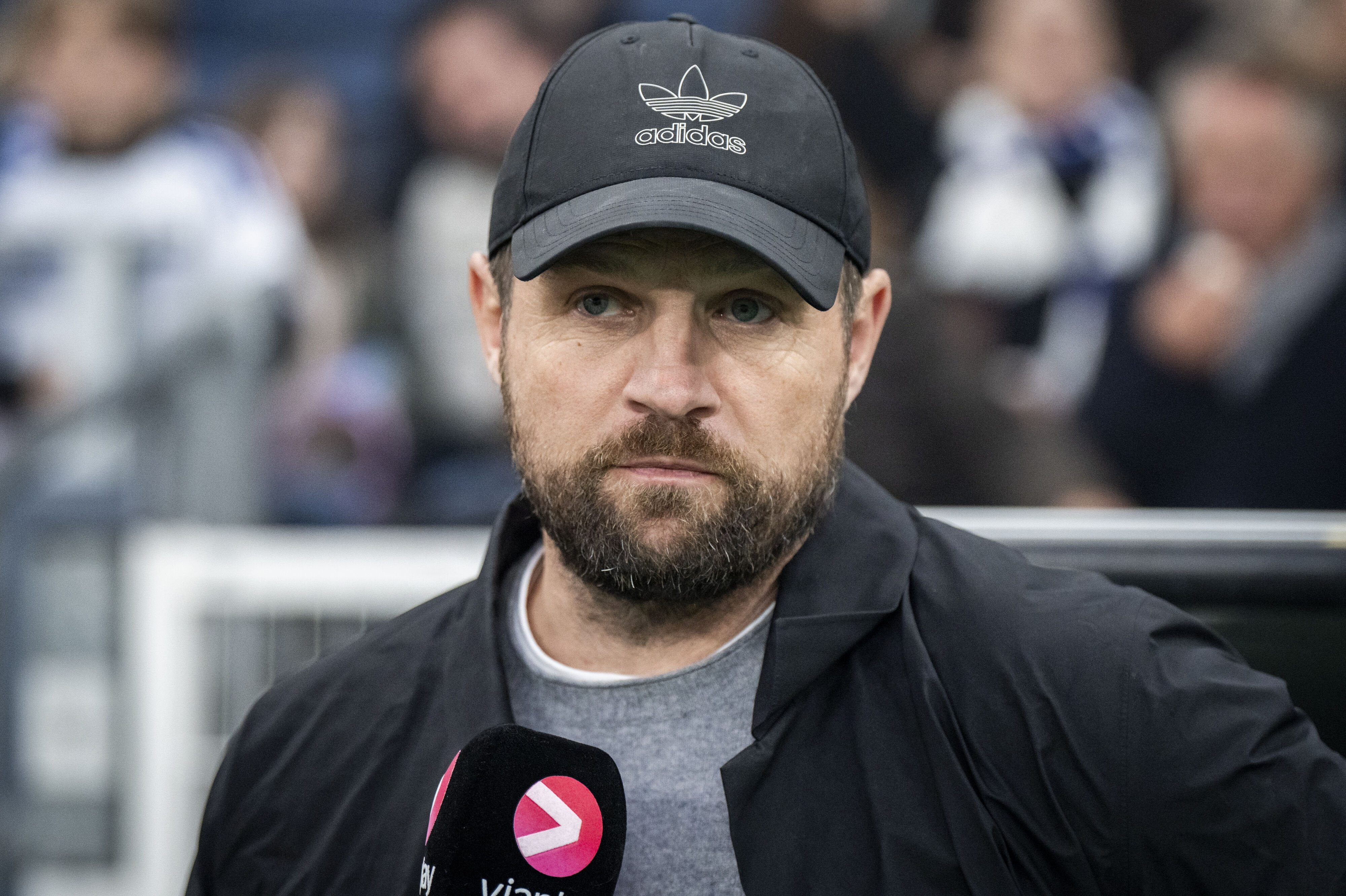 FCK-træner Bo Svensson er utilfreds med de første 20 minutter af anden halvleg i holdets kamp mod AGF søndag aften.