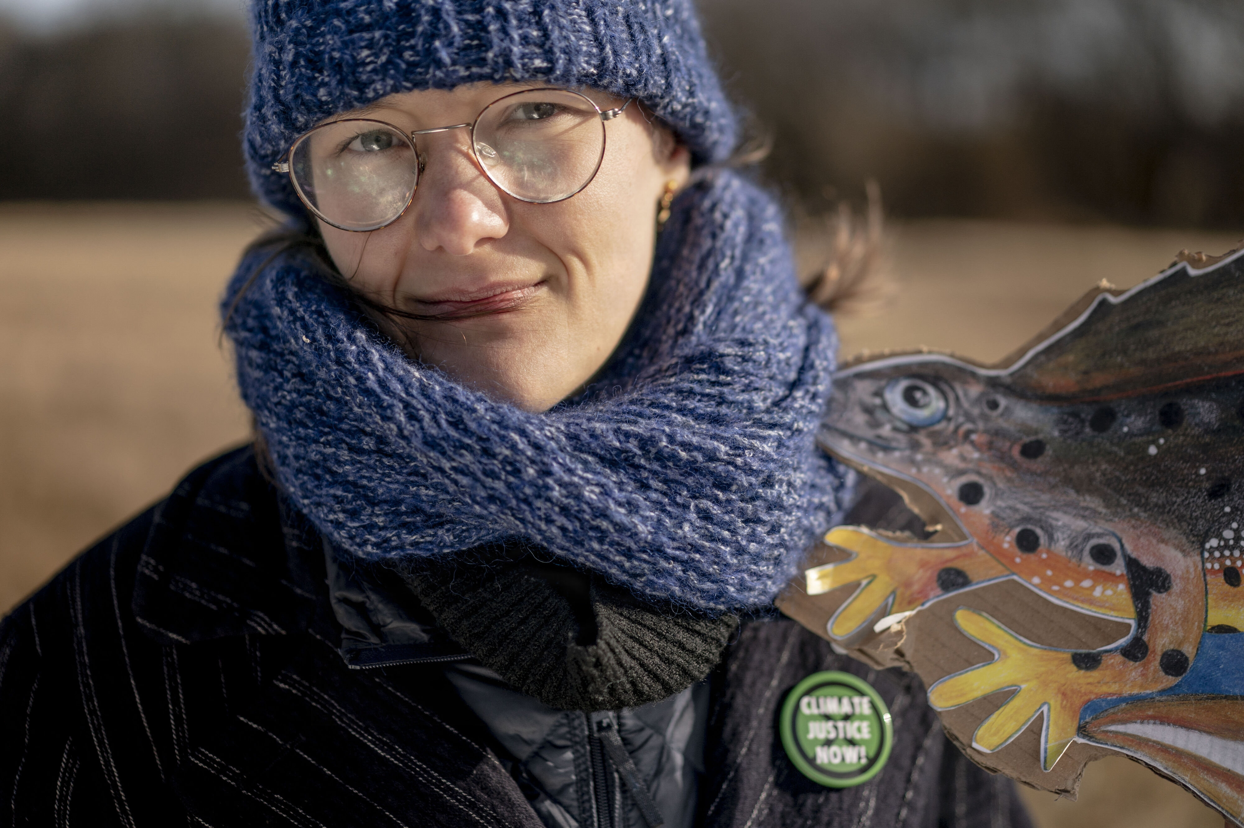 Miljøaktivist Ida Nicolaisen ser det som en sejr, uanset om hun vinder i landsretten eller ej. Hun ses her i februar 2021 på Amager Fælled. (Arkivfoto).