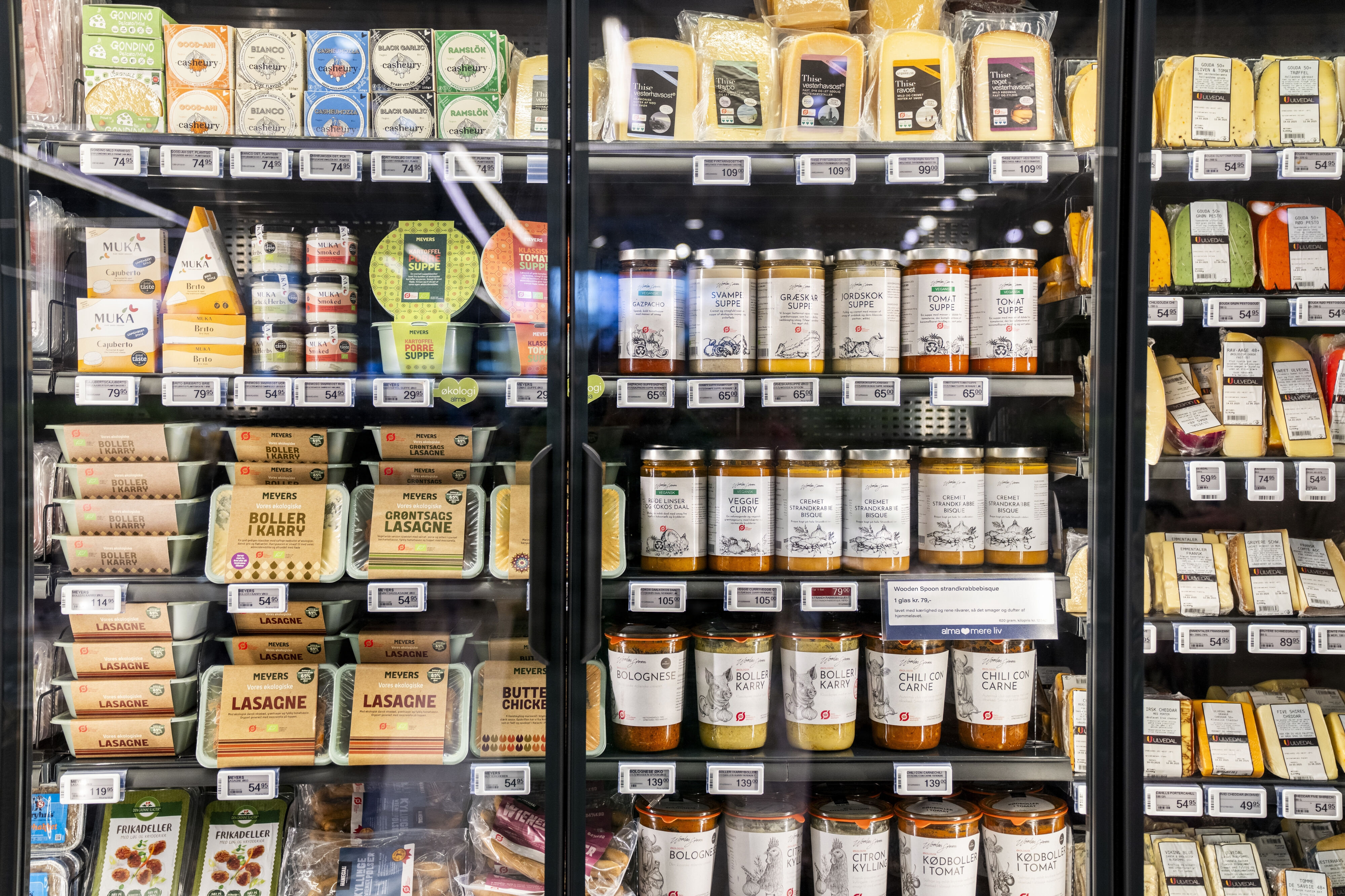 Færdigretter i supermarkedet Alma på Frederiksberg. (Arkivfoto).