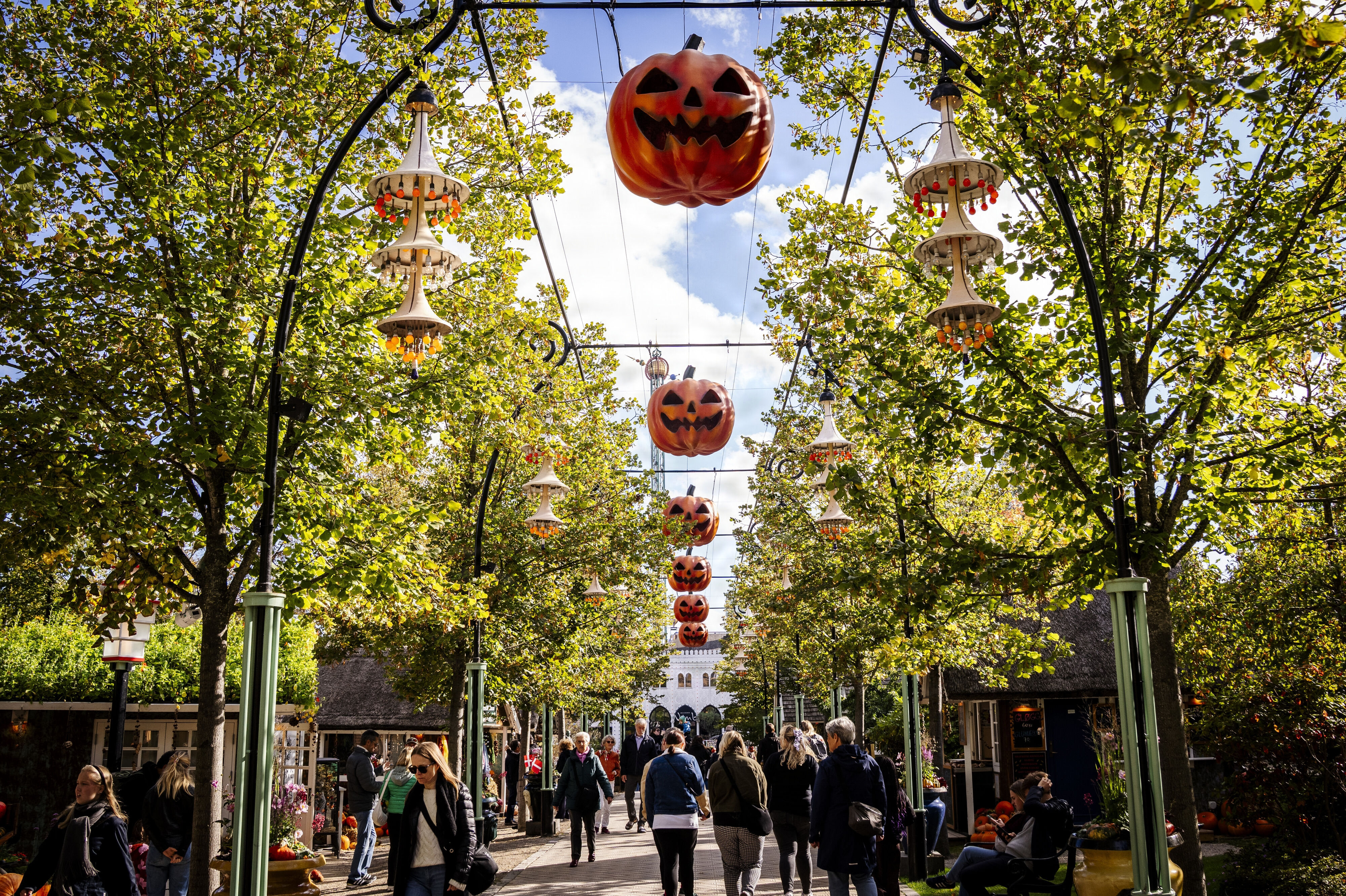 Billedet er taget, da Tivoli tog hul på halloween-sæsonen sidste år. (Arkivfoto).